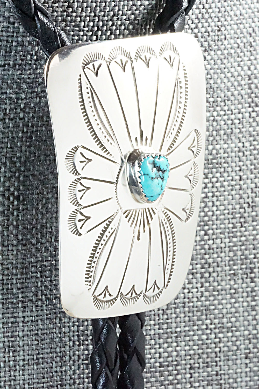 Turquoise & Sterling Silver Bolo Tie - Jolene Begay