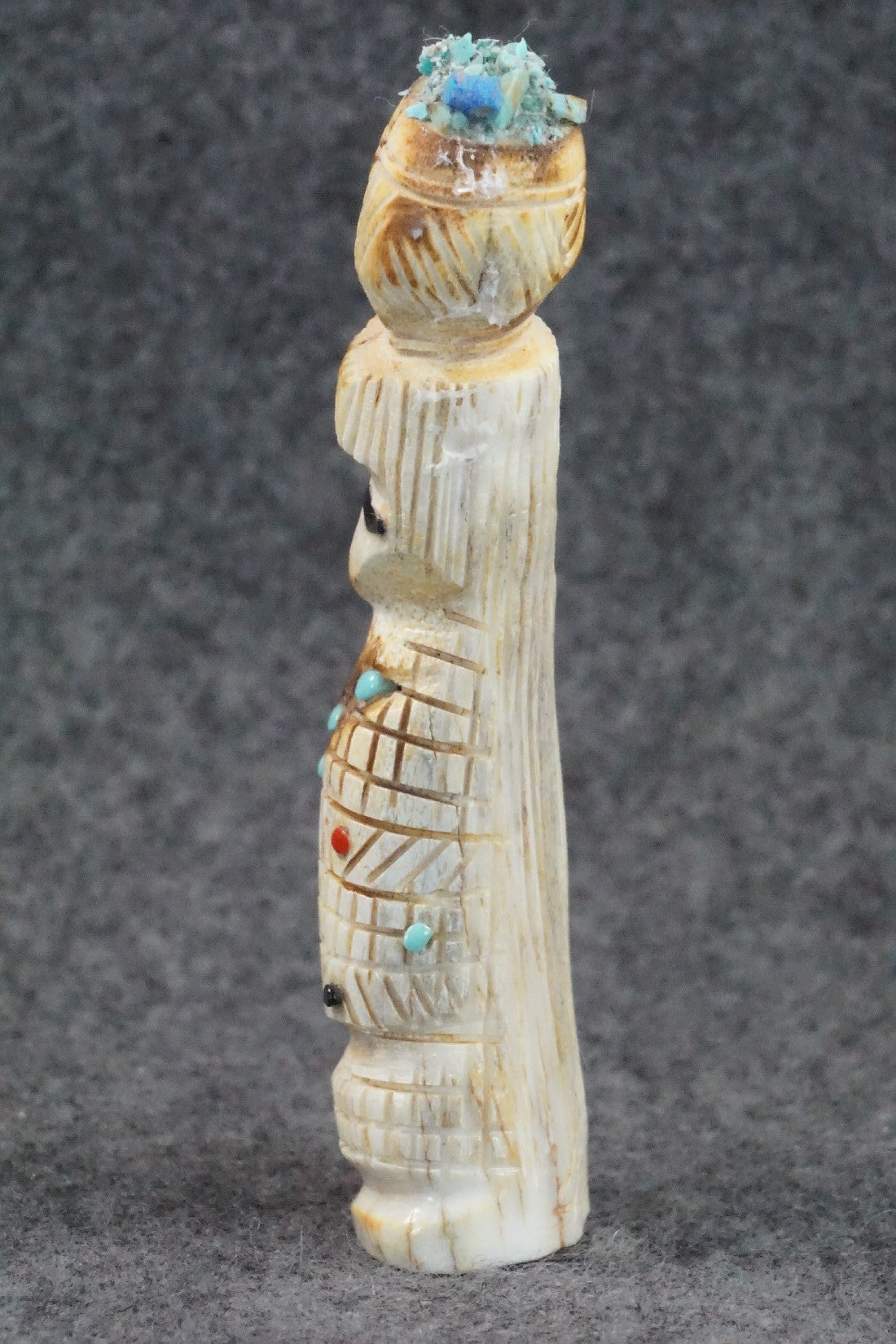 Corn Maiden Zuni Fetish Carving - Carl Etsate