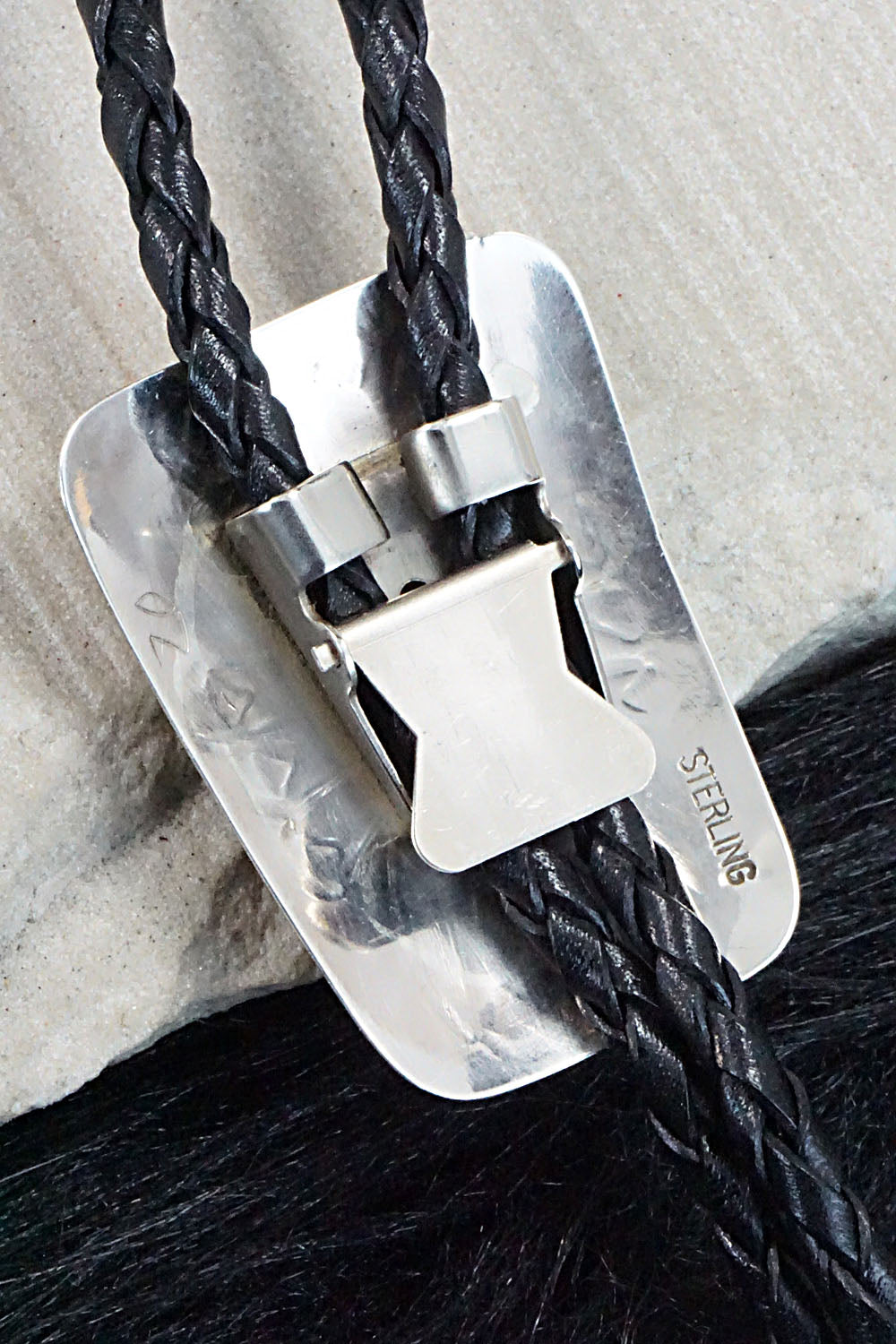 Turquoise & Sterling Silver Bolo Tie - Jolene Begay