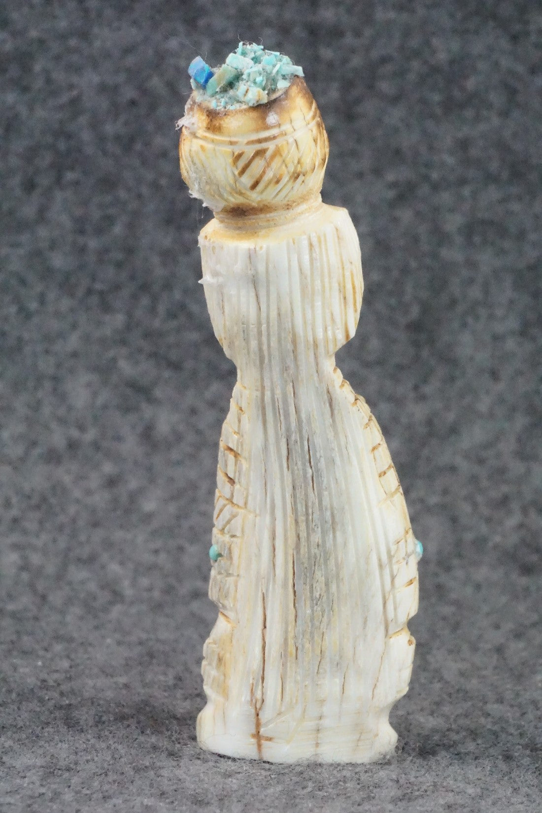 Corn Maiden Zuni Fetish Carving - Carl Etsate
