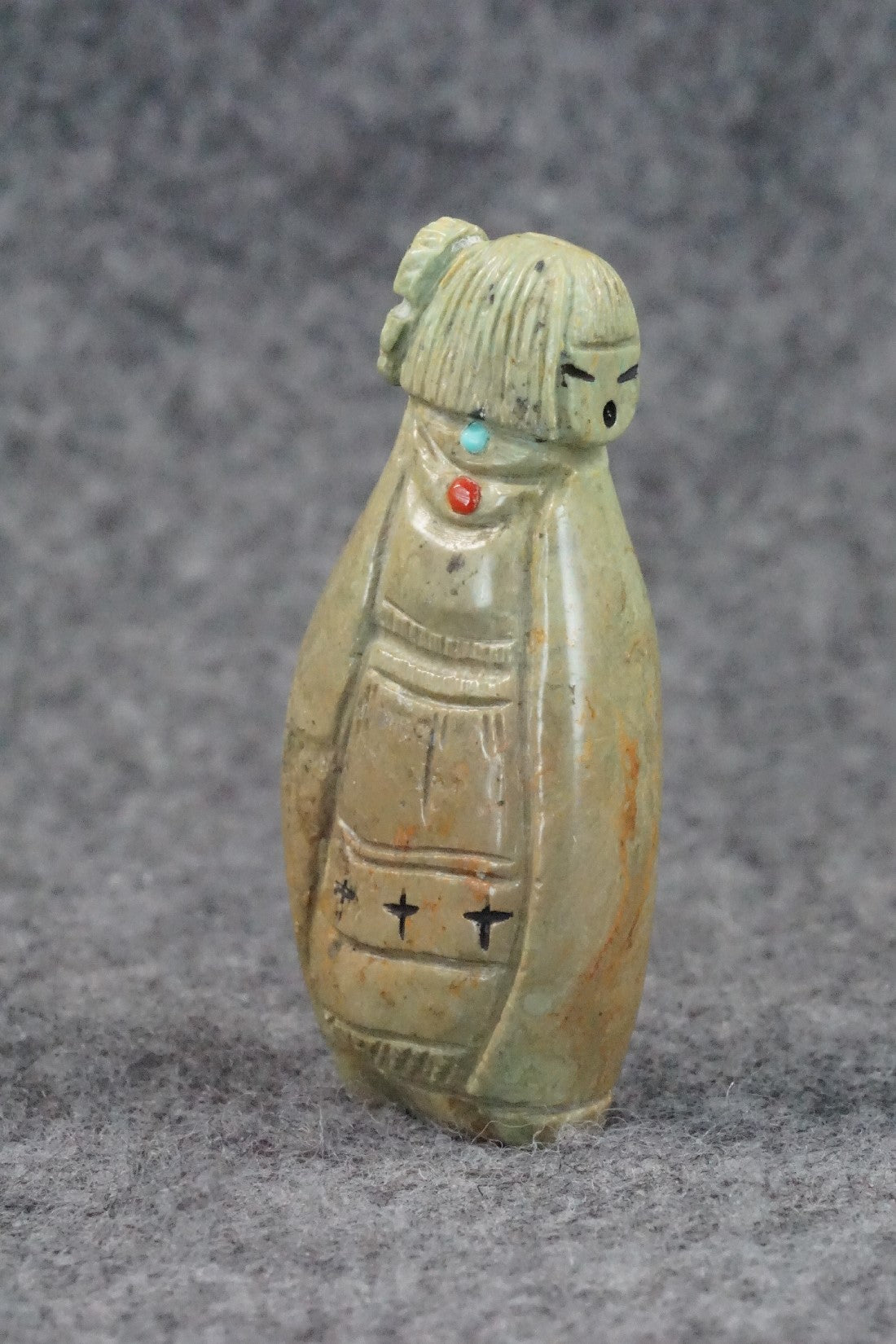 Corn Maiden Zuni Fetish Carving - Sandra Quandelacy