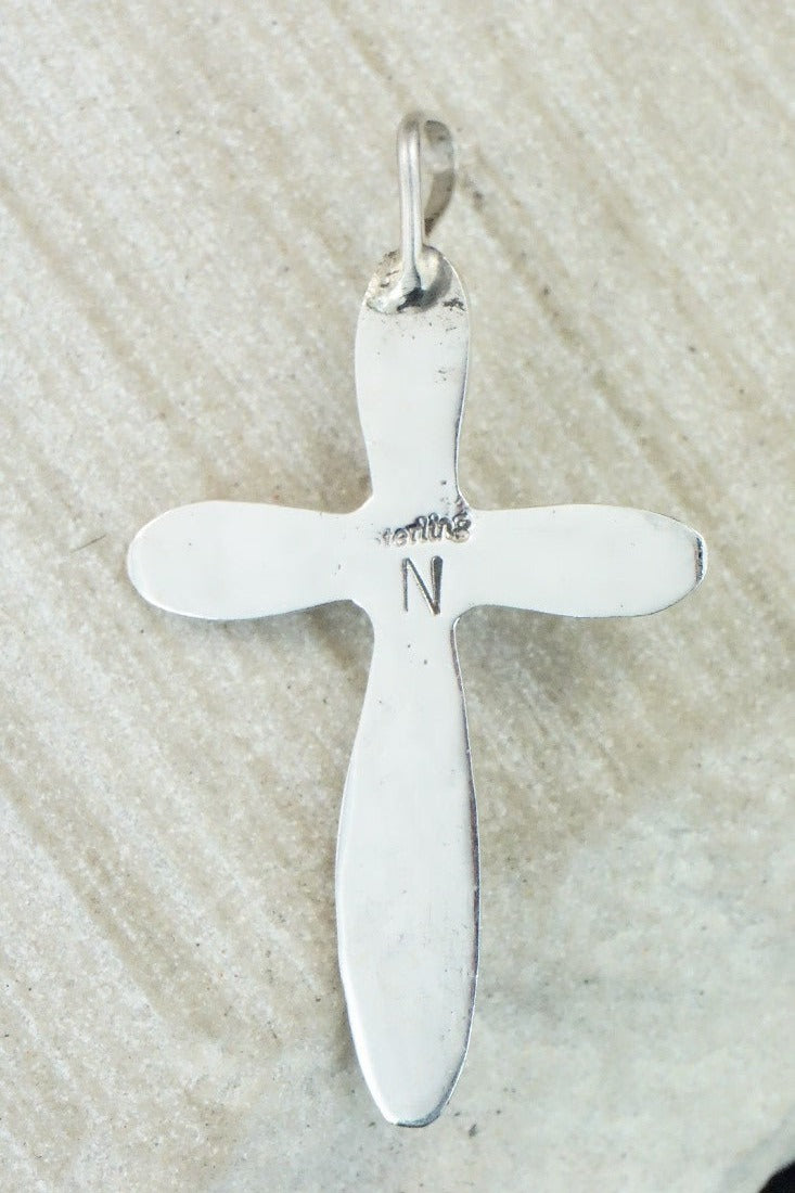 Turquoise & Sterling Silver Pendant - Pauline Nelson