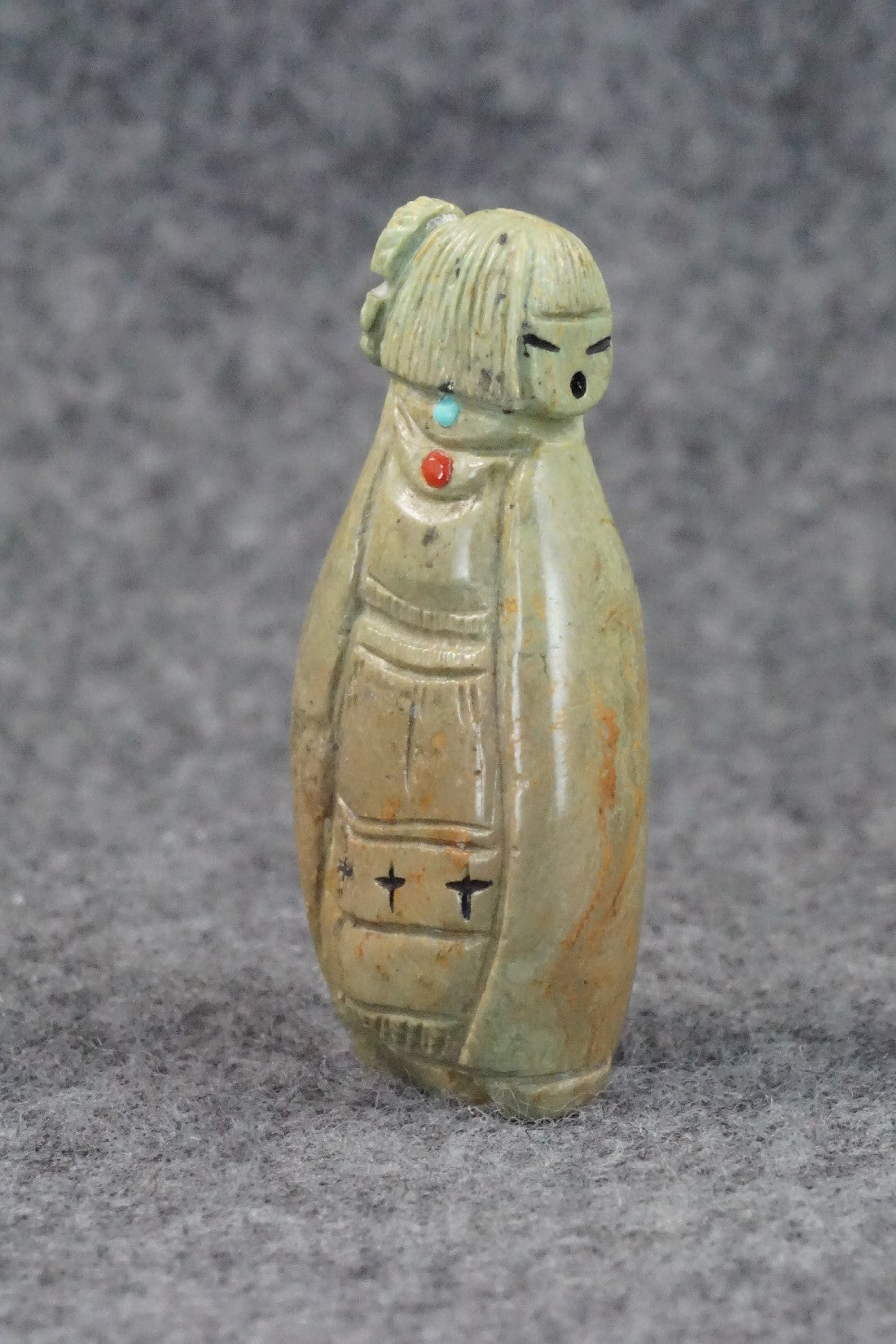 Corn Maiden Zuni Fetish Carving - Sandra Quandelacy