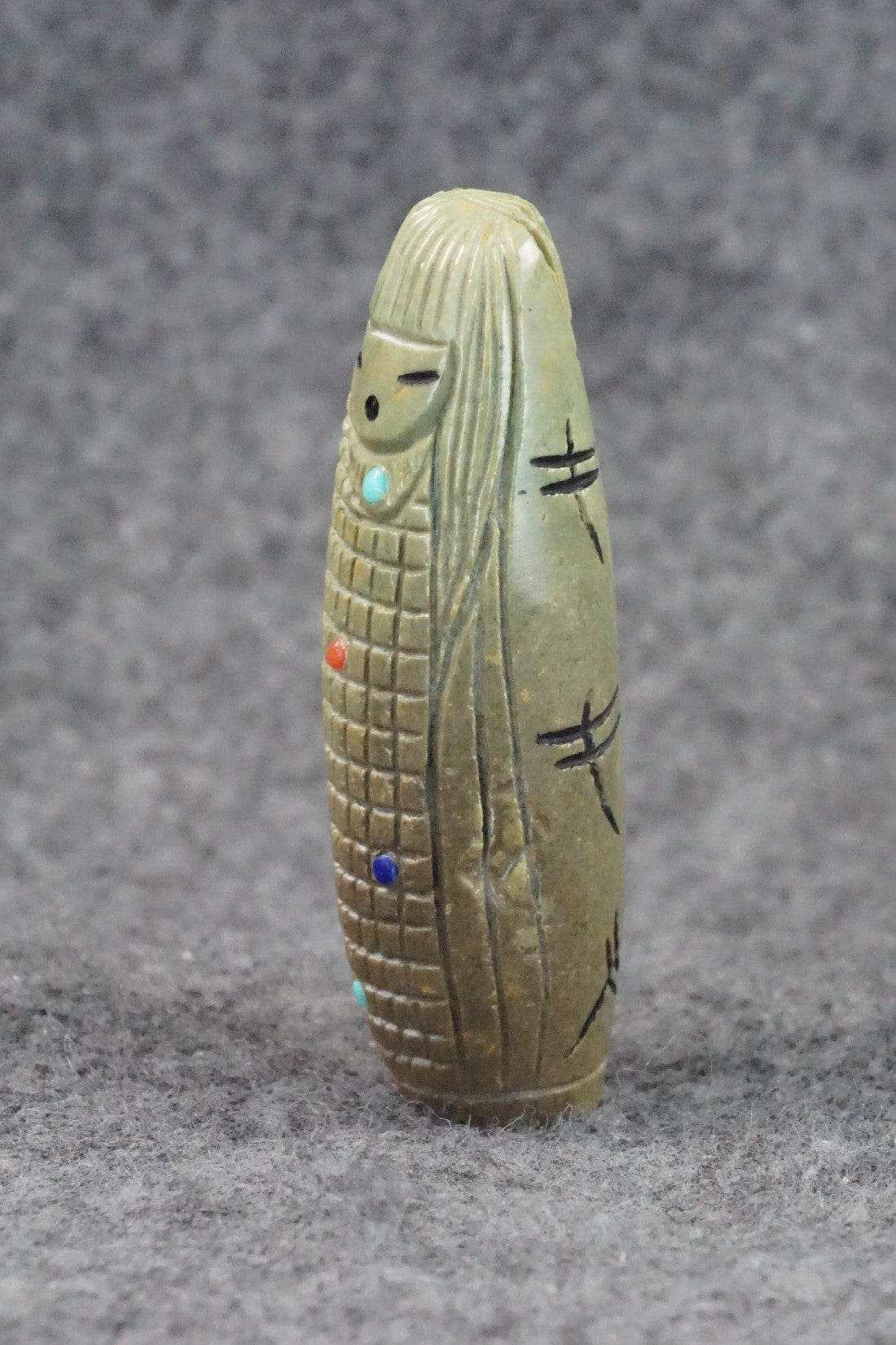 Corn Maiden Zuni Fetish Carving - Sandra Quandelacy