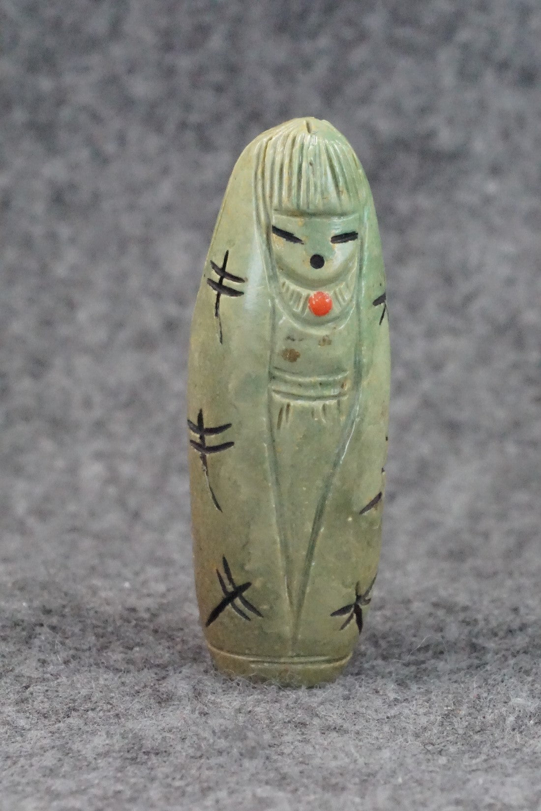 Corn Maiden Zuni Fetish Carving - Sandra Quandelacy
