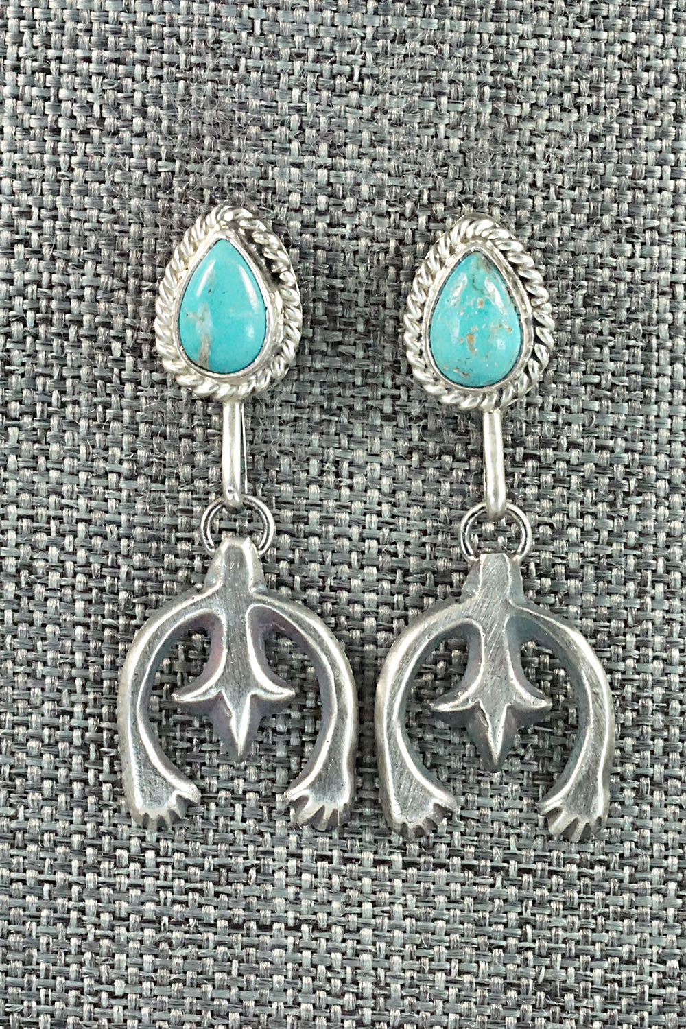 Turquoise & Sterling Silver Earrings - Verley Betone
