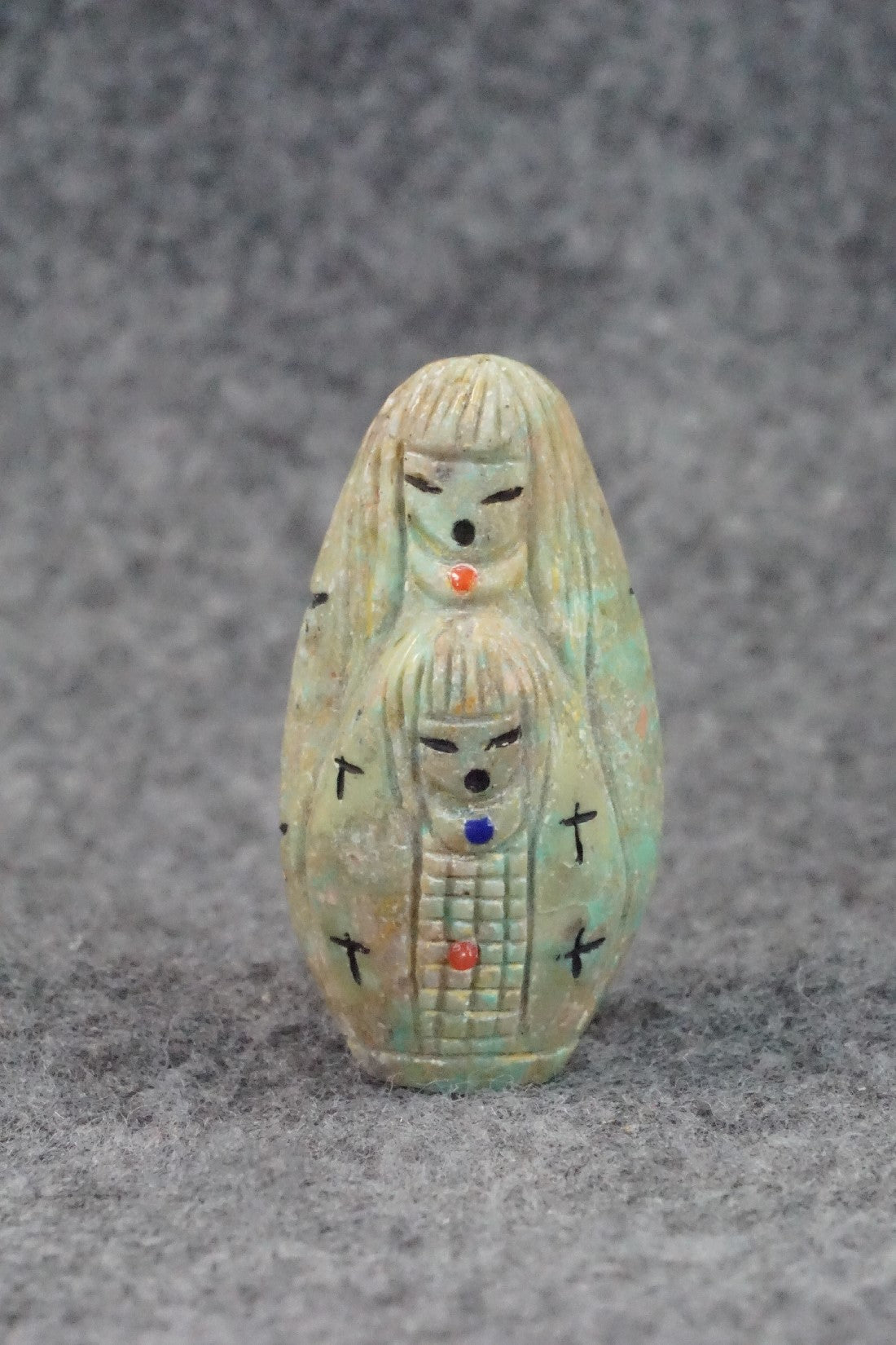 Corn Maiden Zuni Fetish Carving - Sandra Quandelacy