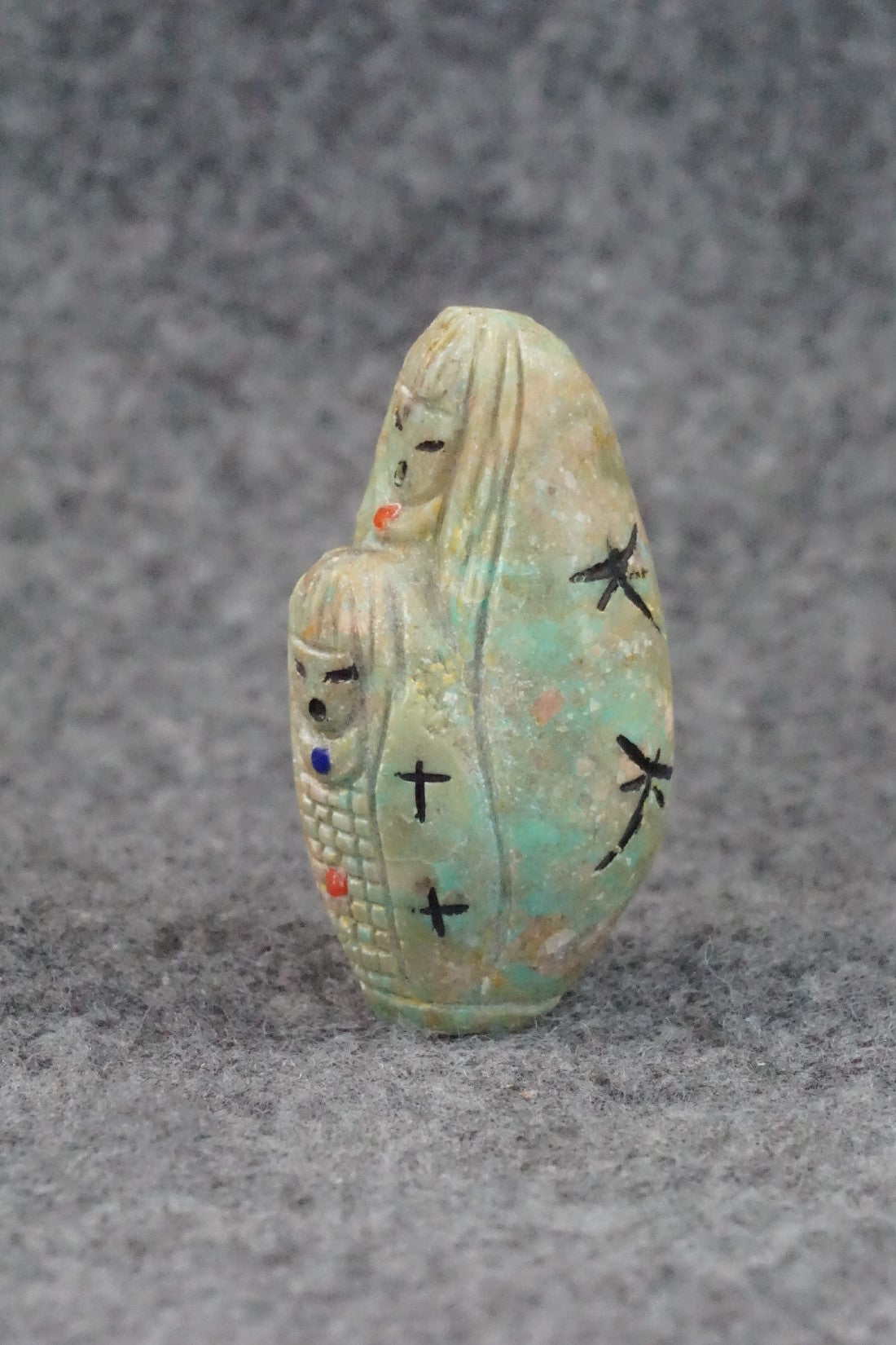 Corn Maiden Zuni Fetish Carving - Sandra Quandelacy