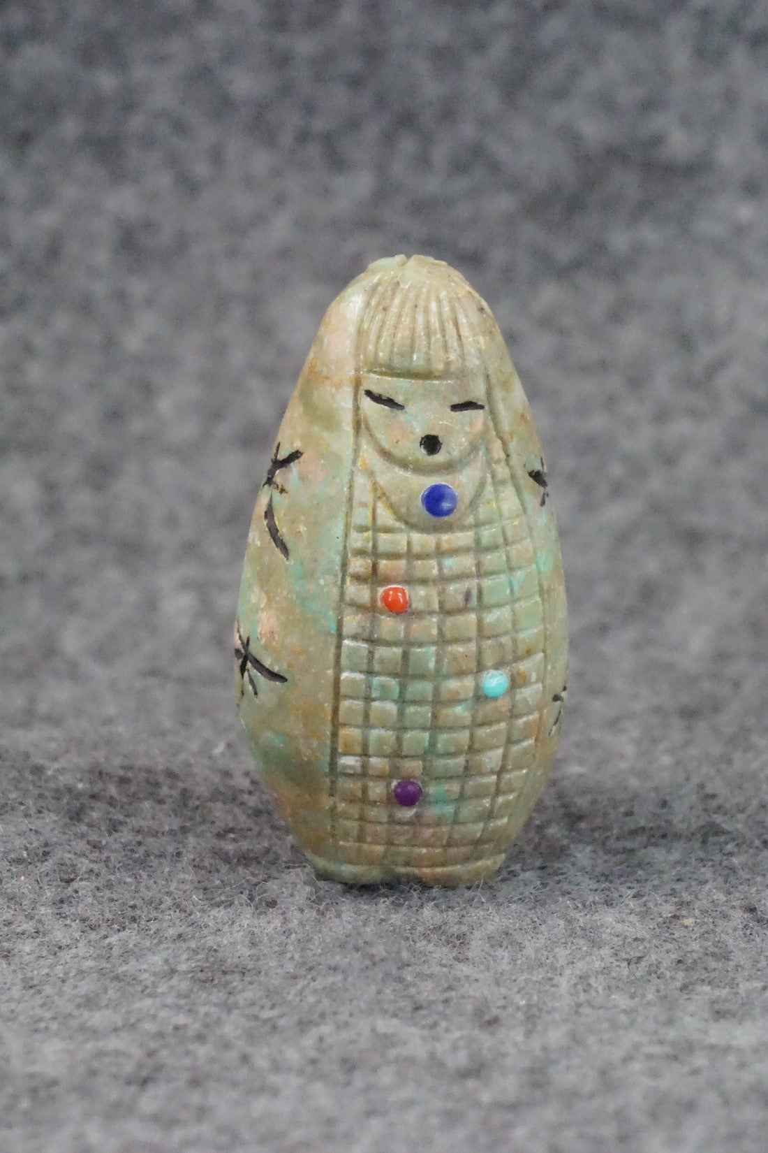 Corn Maiden Zuni Fetish Carving - Sandra Quandelacy