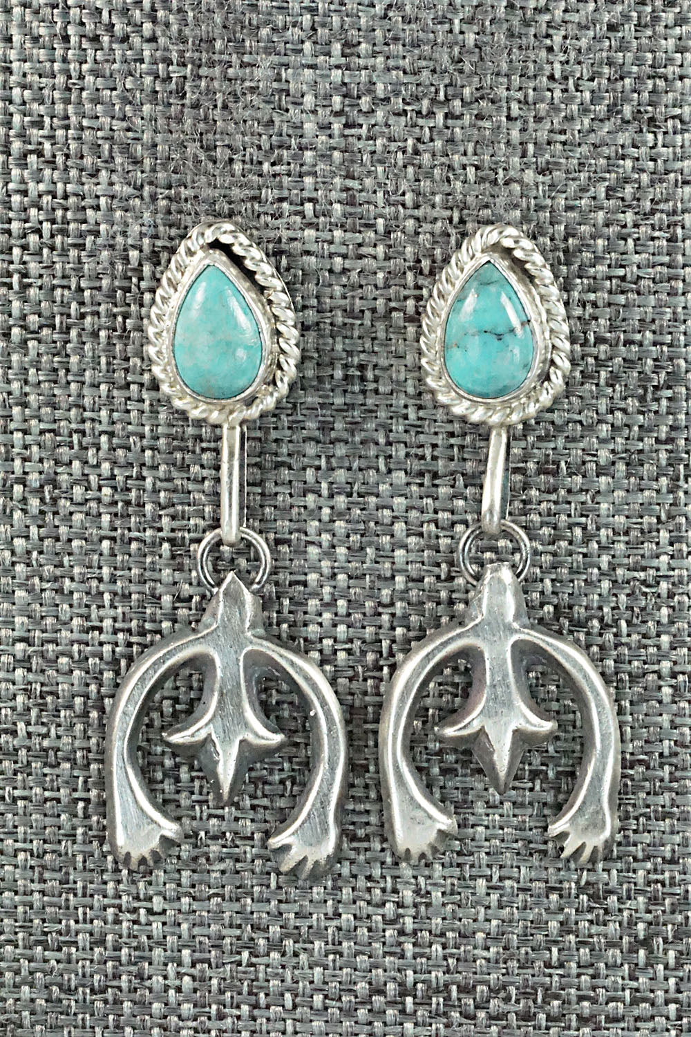 Turquoise & Sterling Silver Earrings - Verley Betone