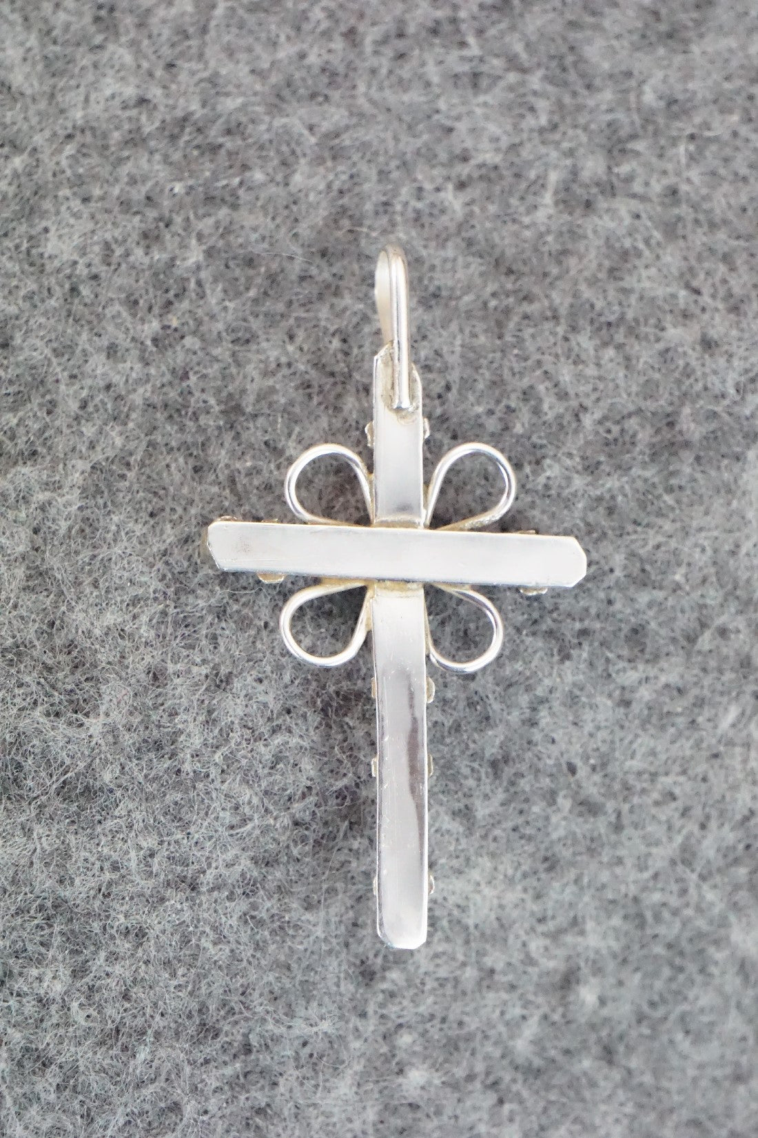 Coral & Sterling Silver Pendant - H. Martinez