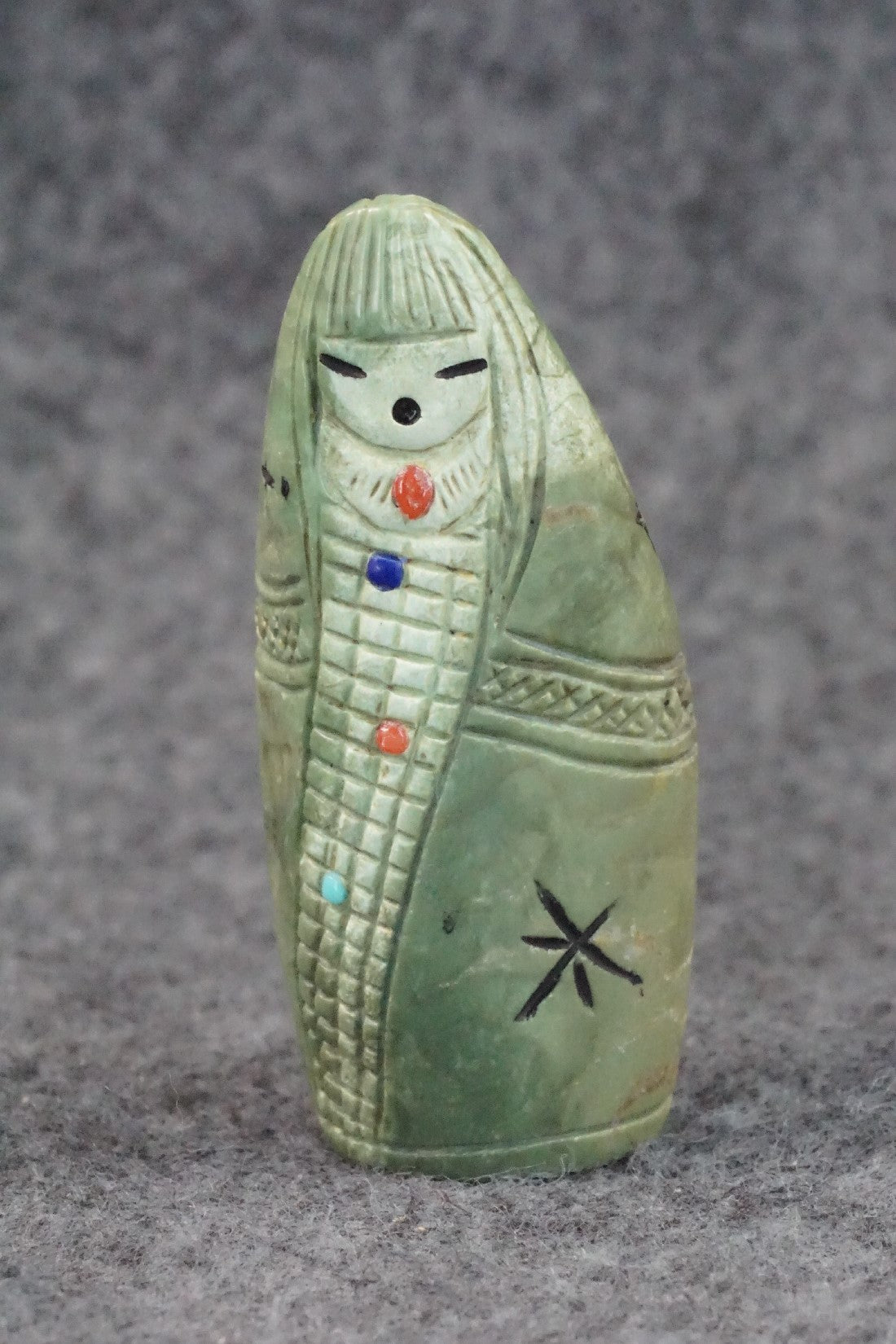Corn Maiden Zuni Fetish Carving - Sandra Quandelacy