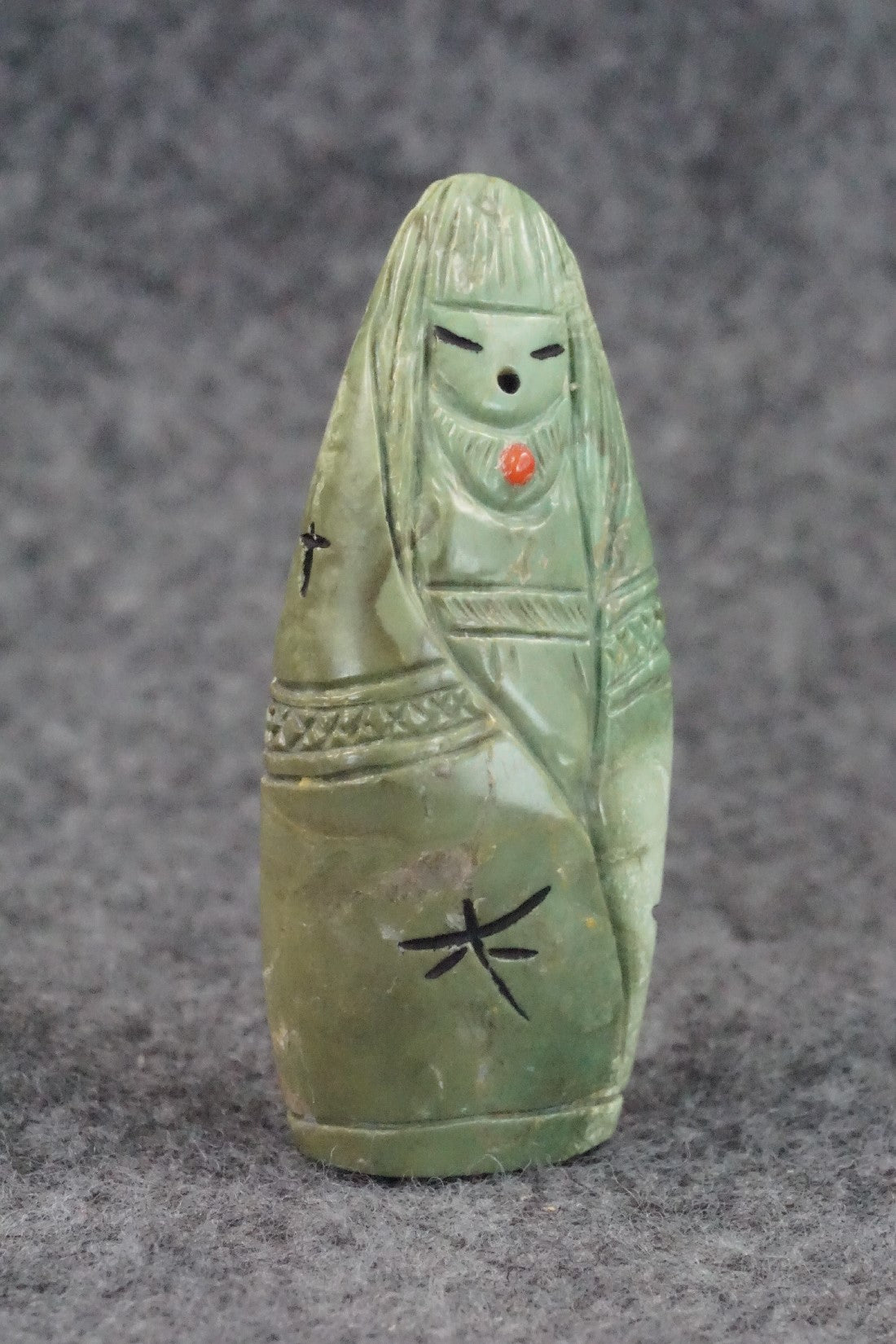 Corn Maiden Zuni Fetish Carving - Sandra Quandelacy