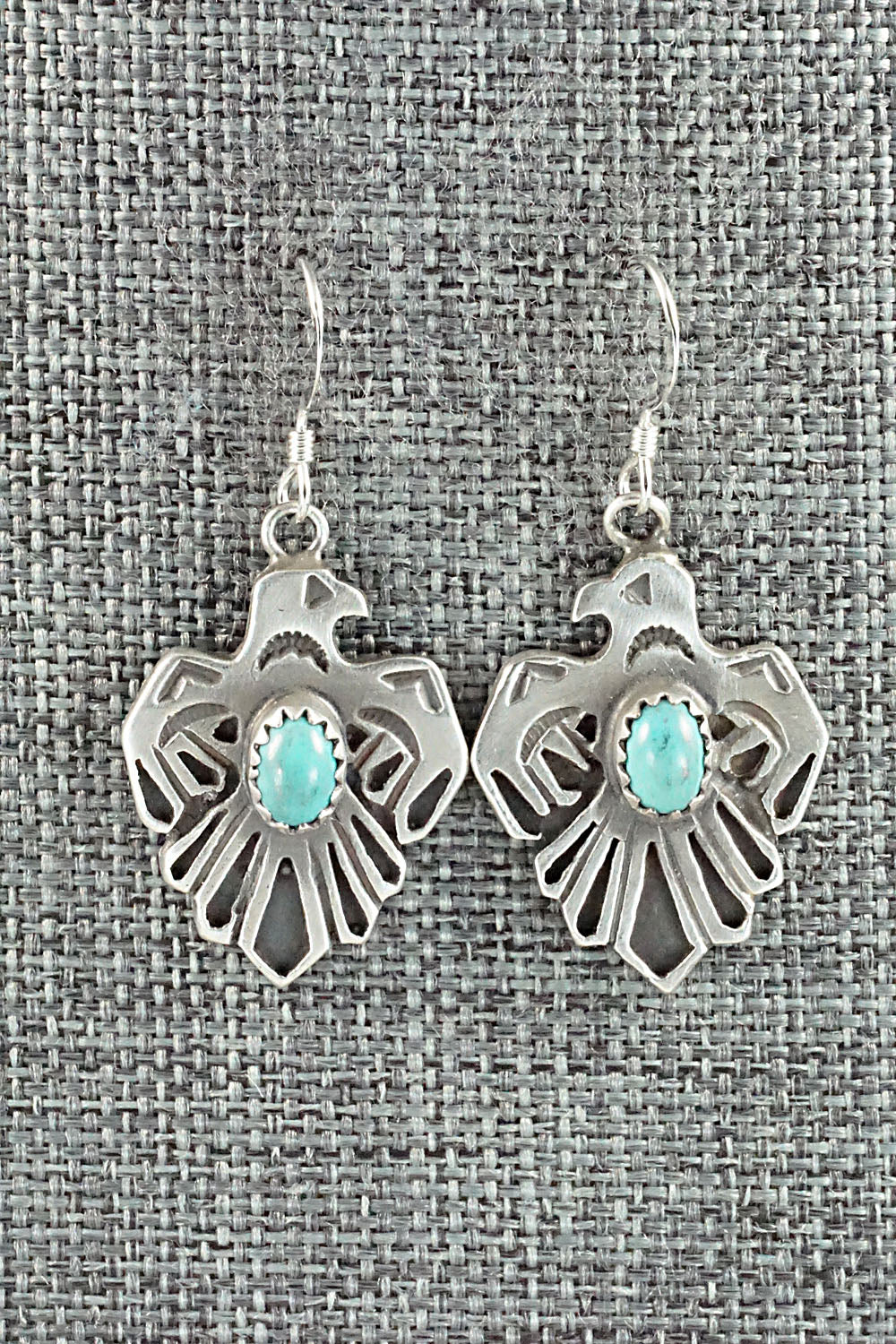 Turquoise & Sterling Silver Earrings - Genevieve Francisco