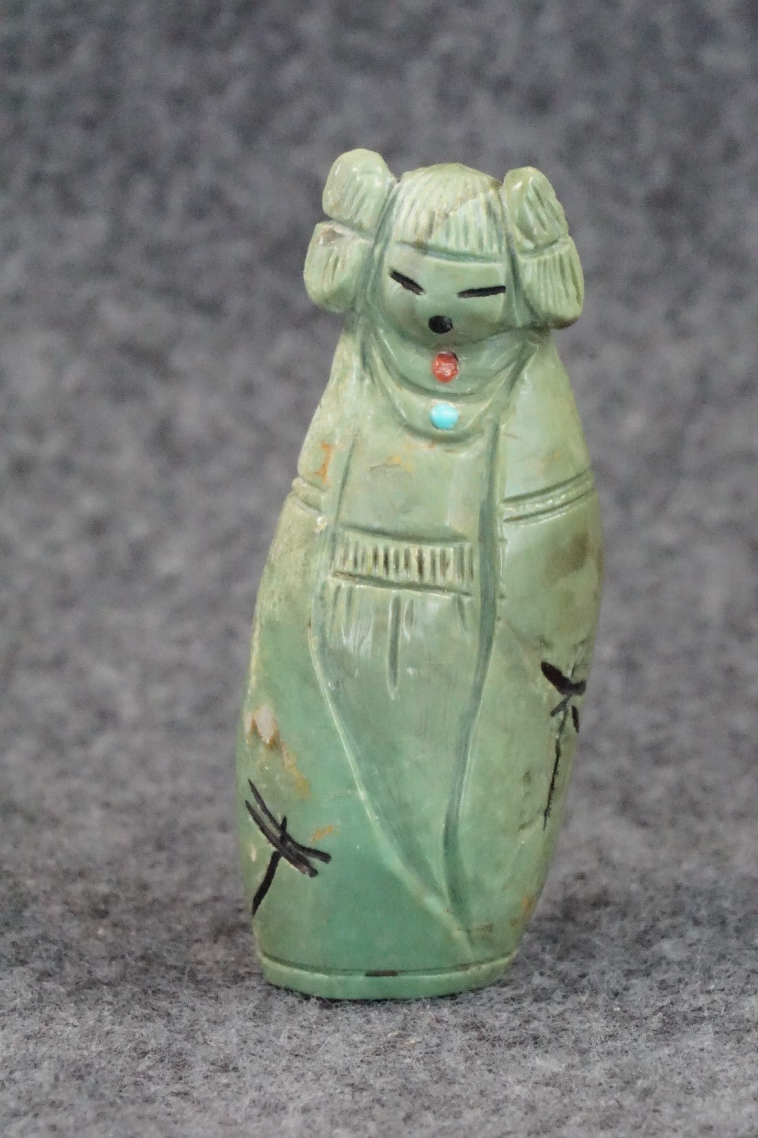 Corn Maiden Zuni Fetish Carving - Sandra Quandelacy
