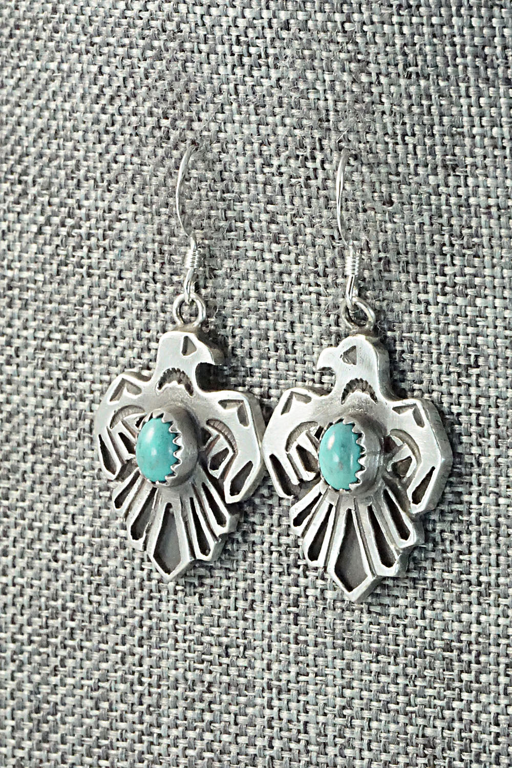 Turquoise & Sterling Silver Earrings - Genevieve Francisco