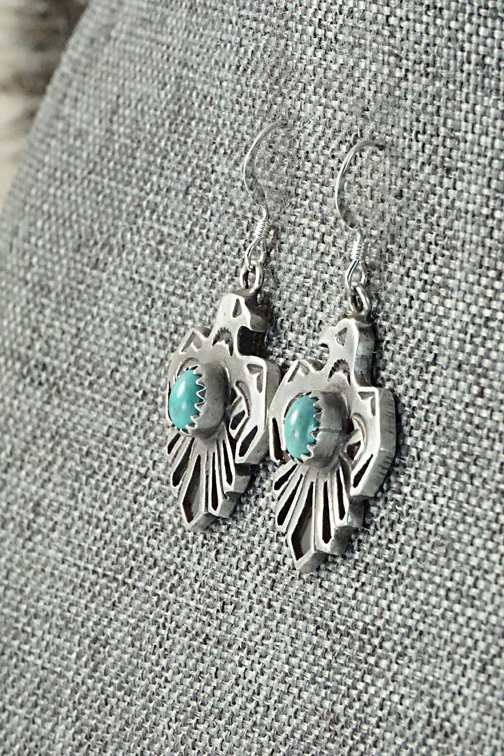 Turquoise & Sterling Silver Earrings - Genevieve Francisco