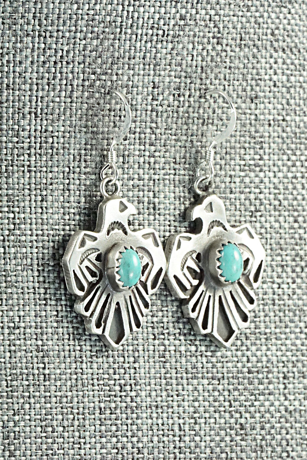 Turquoise & Sterling Silver Earrings - Genevieve Francisco