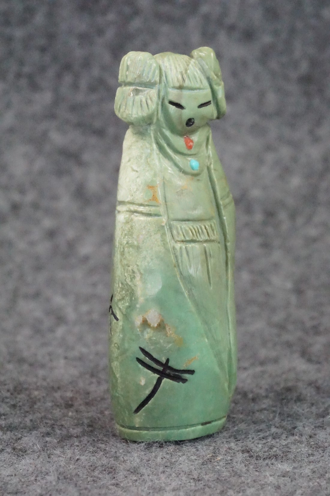 Corn Maiden Zuni Fetish Carving - Sandra Quandelacy