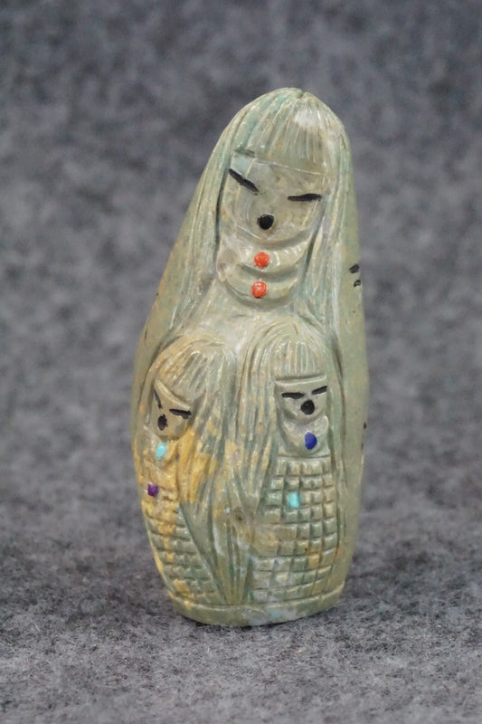 Corn Maiden Zuni Fetish Carving - Sandra Quandelacy