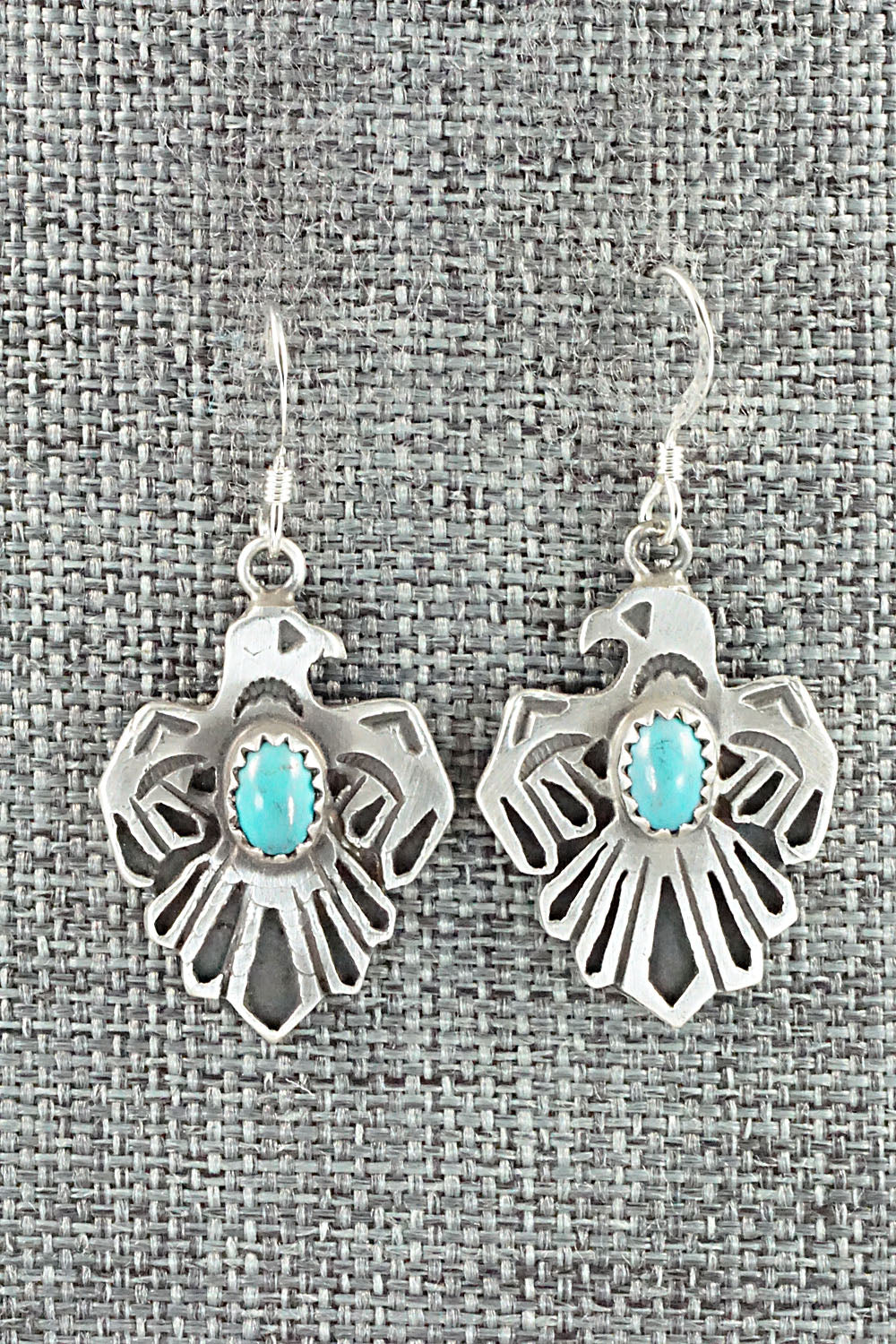 Turquoise & Sterling Silver Earrings - Genevieve Francisco