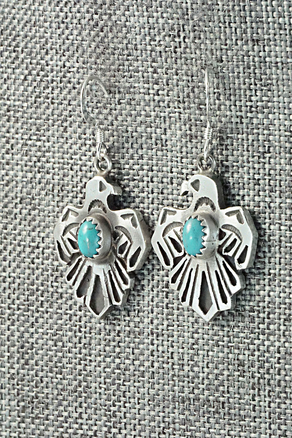 Turquoise & Sterling Silver Earrings - Genevieve Francisco
