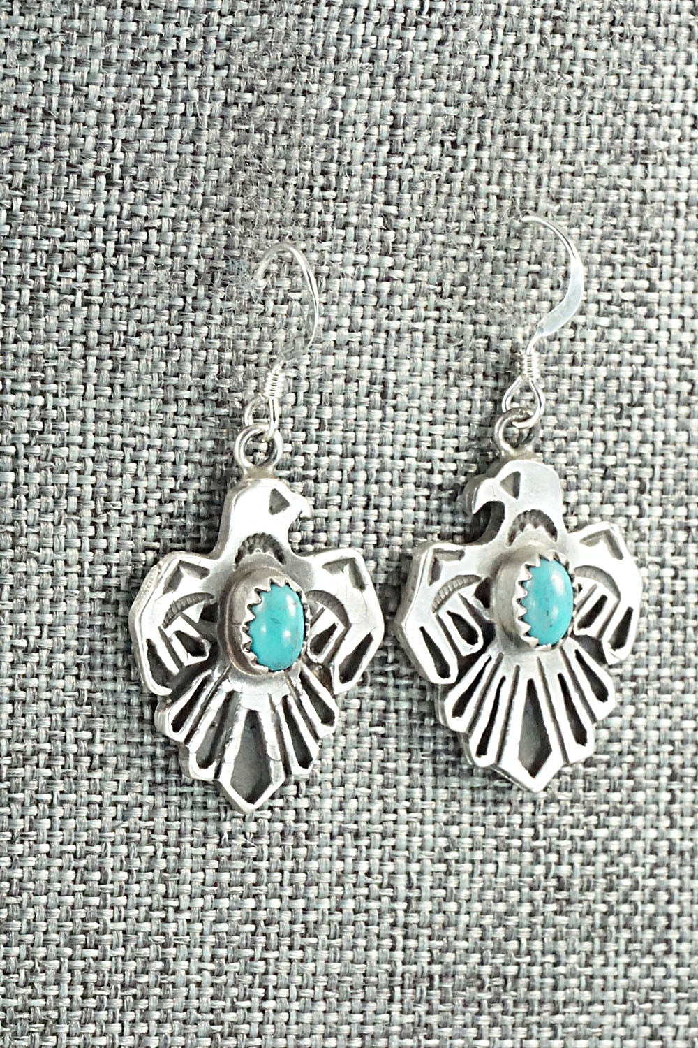 Turquoise & Sterling Silver Earrings - Genevieve Francisco