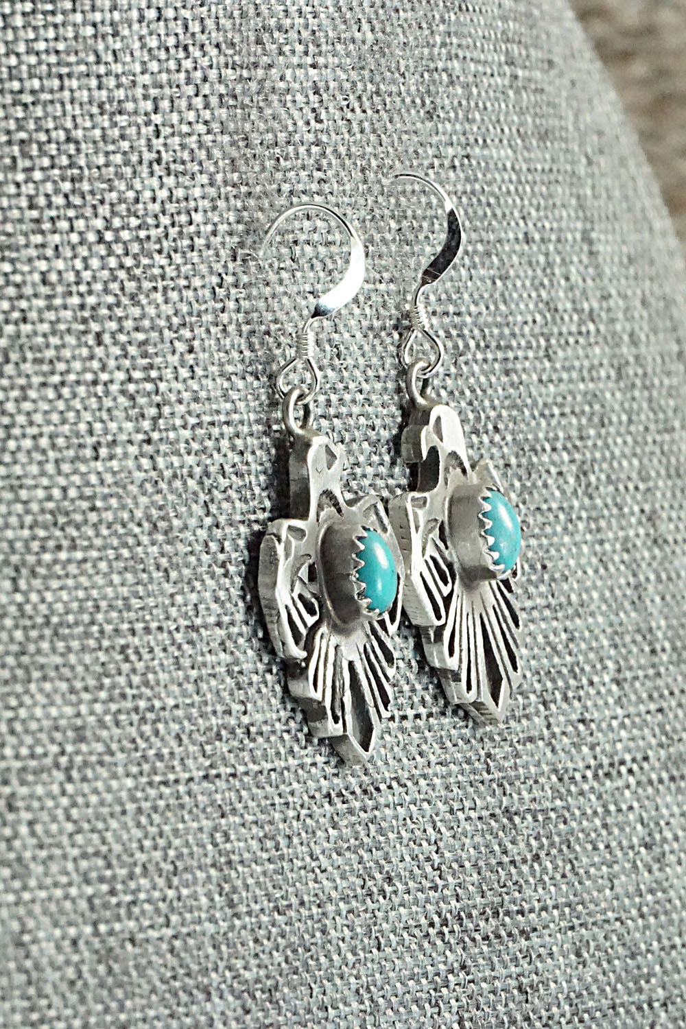 Turquoise & Sterling Silver Earrings - Genevieve Francisco