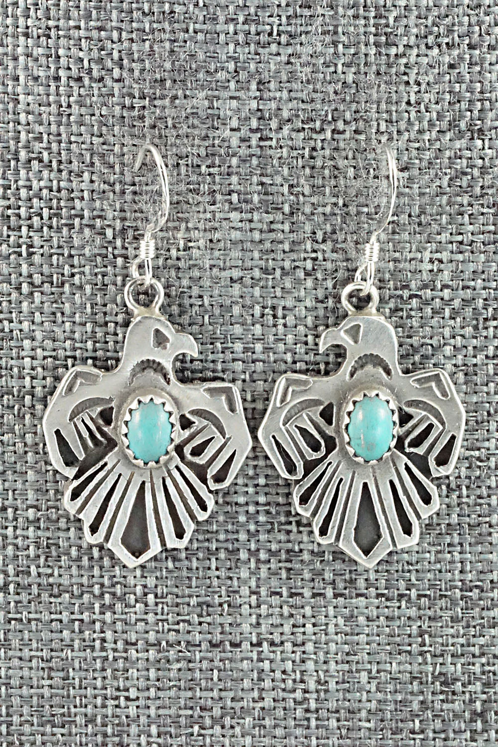 Turquoise & Sterling Silver Earrings - Genevieve Francisco
