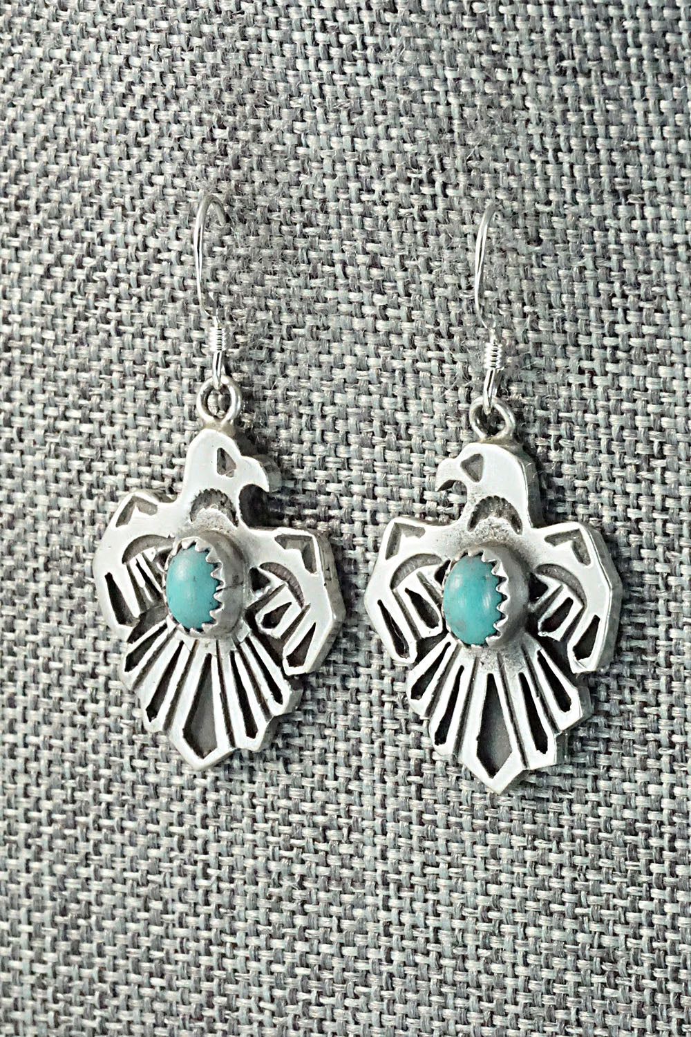 Turquoise & Sterling Silver Earrings - Genevieve Francisco