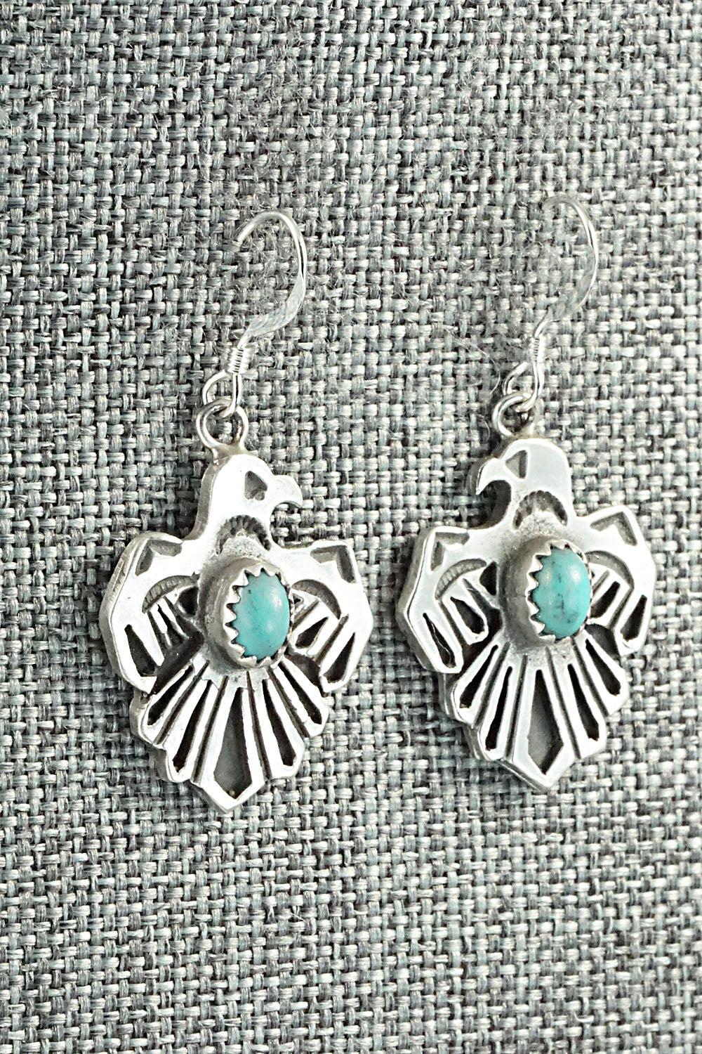 Turquoise & Sterling Silver Earrings - Genevieve Francisco