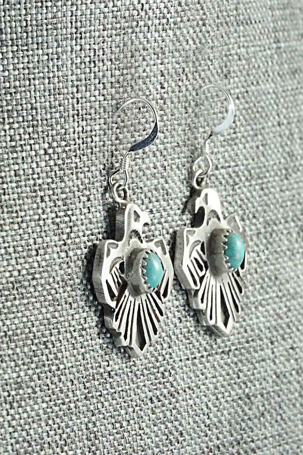 Turquoise & Sterling Silver Earrings - Genevieve Francisco