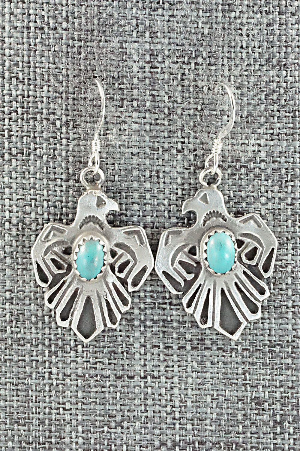 Turquoise & Sterling Silver Earrings - Genevieve Francisco