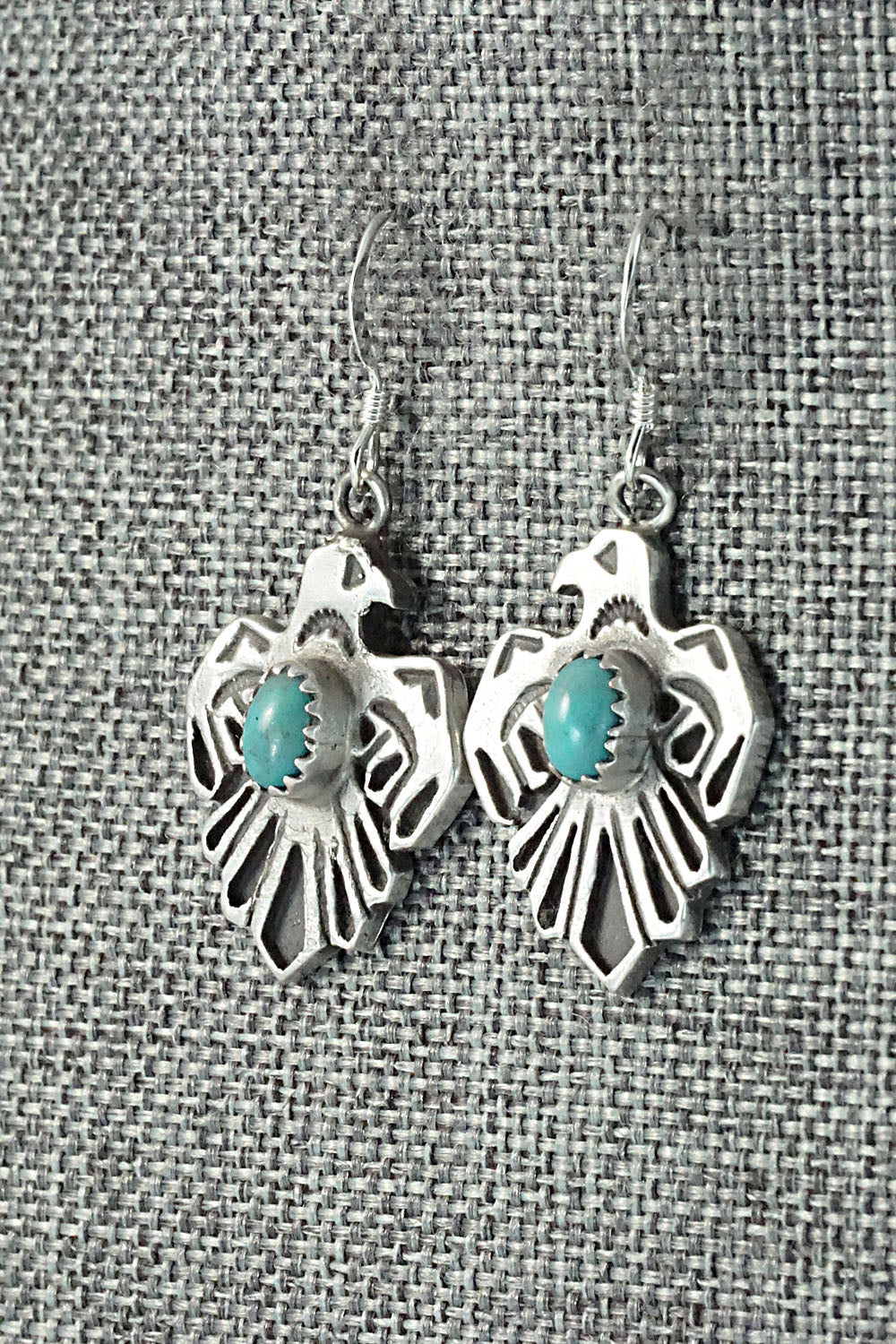 Turquoise & Sterling Silver Earrings - Genevieve Francisco