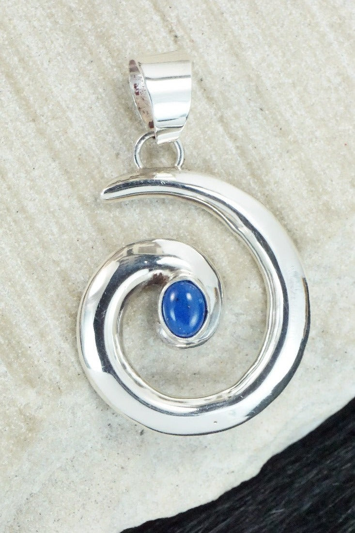 Lapis & Sterling Silver Pendant - Mildred Parkhurst