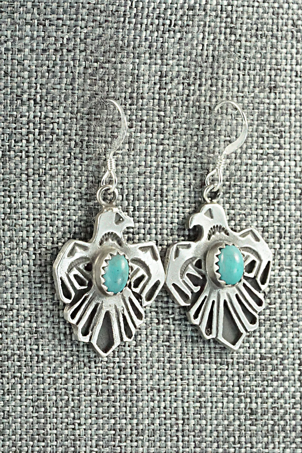 Turquoise & Sterling Silver Earrings - Genevieve Francisco