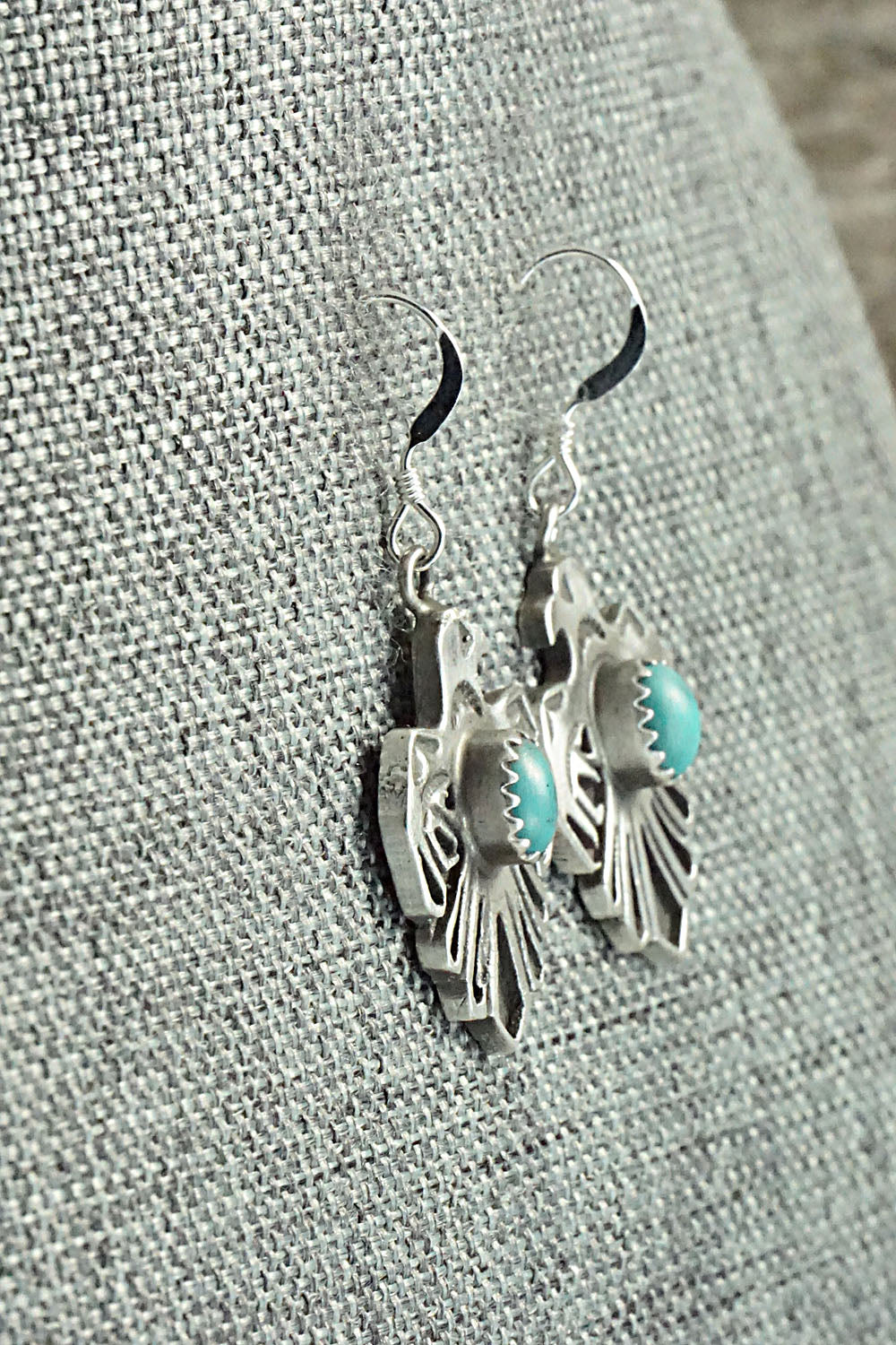 Turquoise & Sterling Silver Earrings - Genevieve Francisco