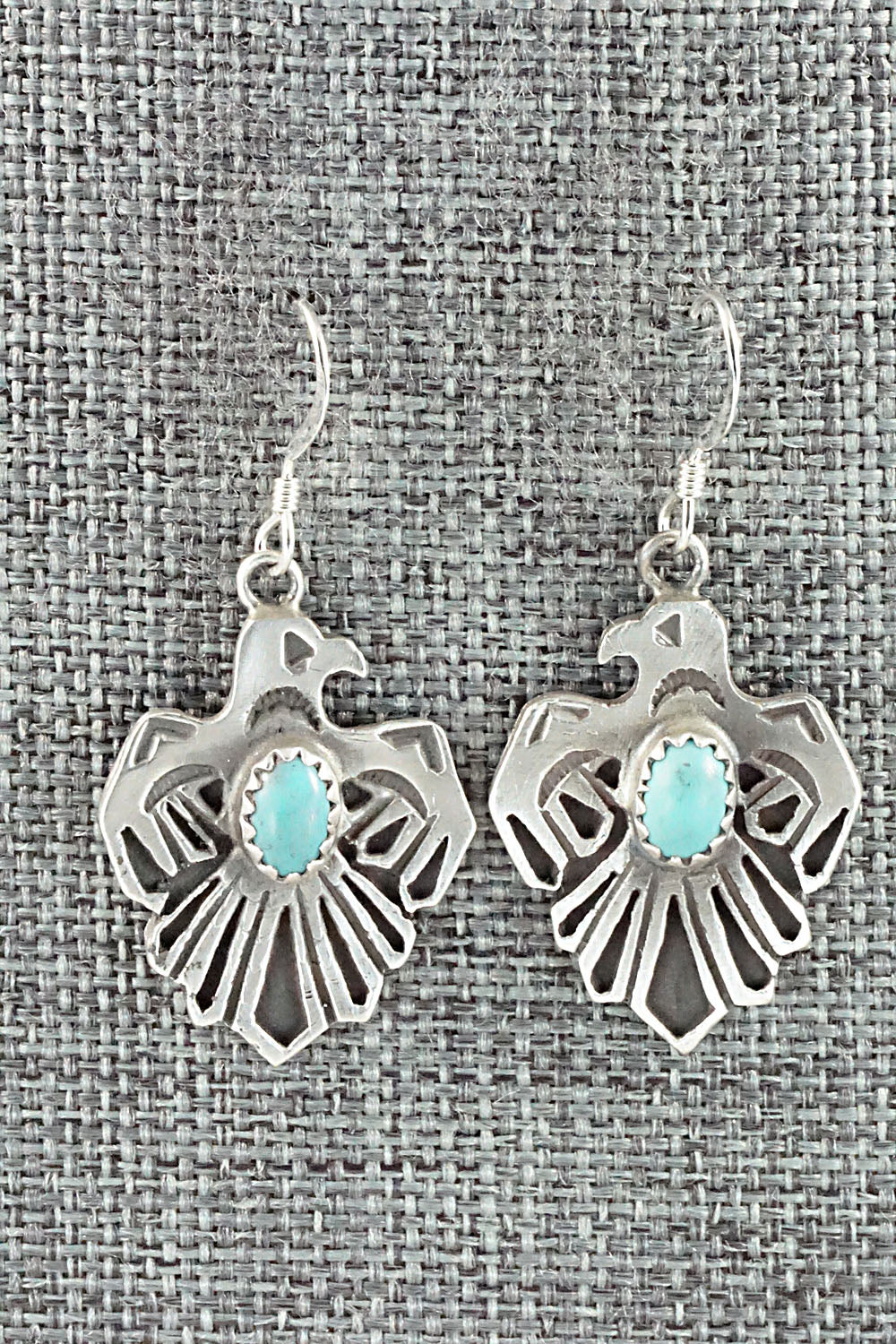 Turquoise & Sterling Silver Earrings - Genevieve Francisco