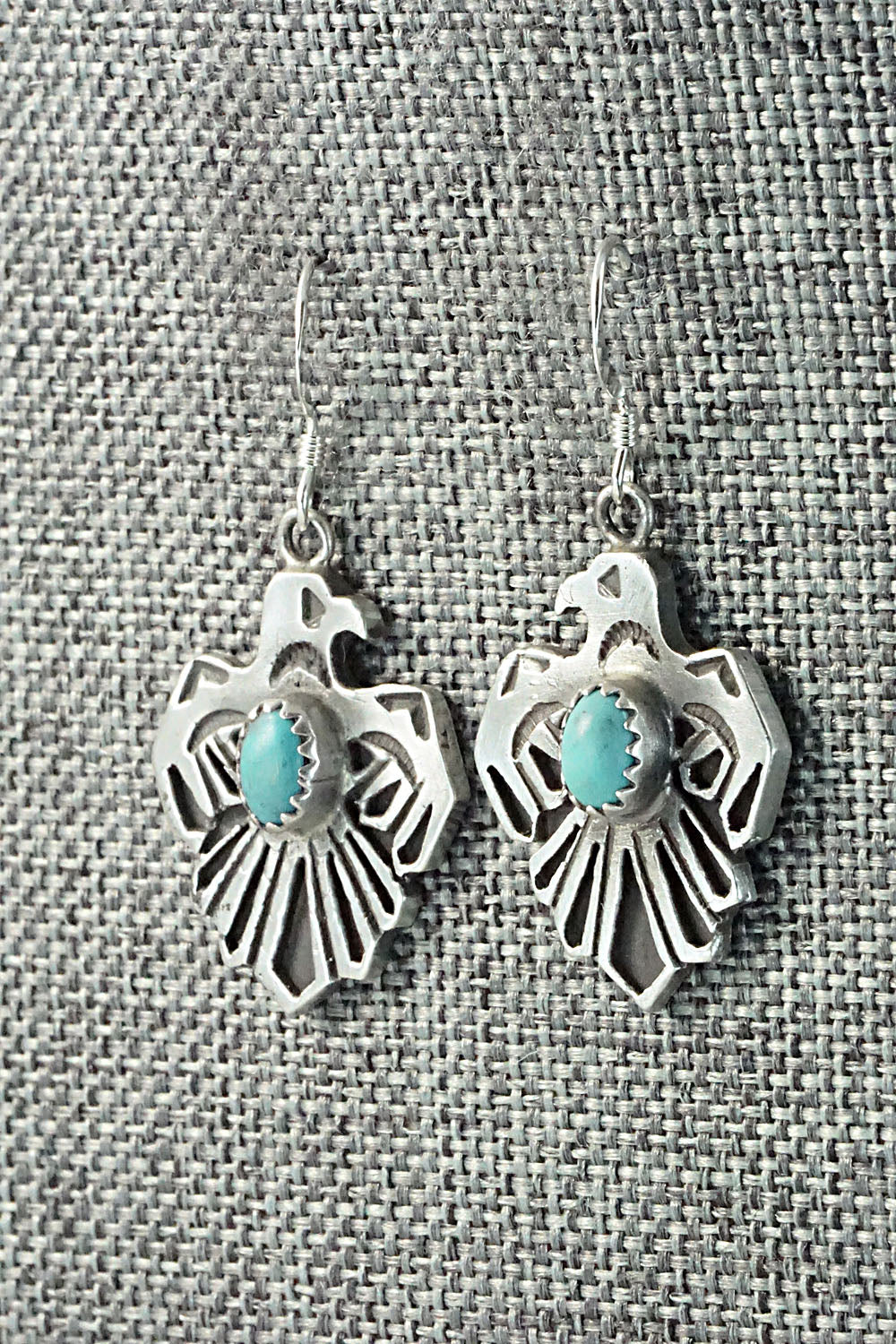 Turquoise & Sterling Silver Earrings - Genevieve Francisco