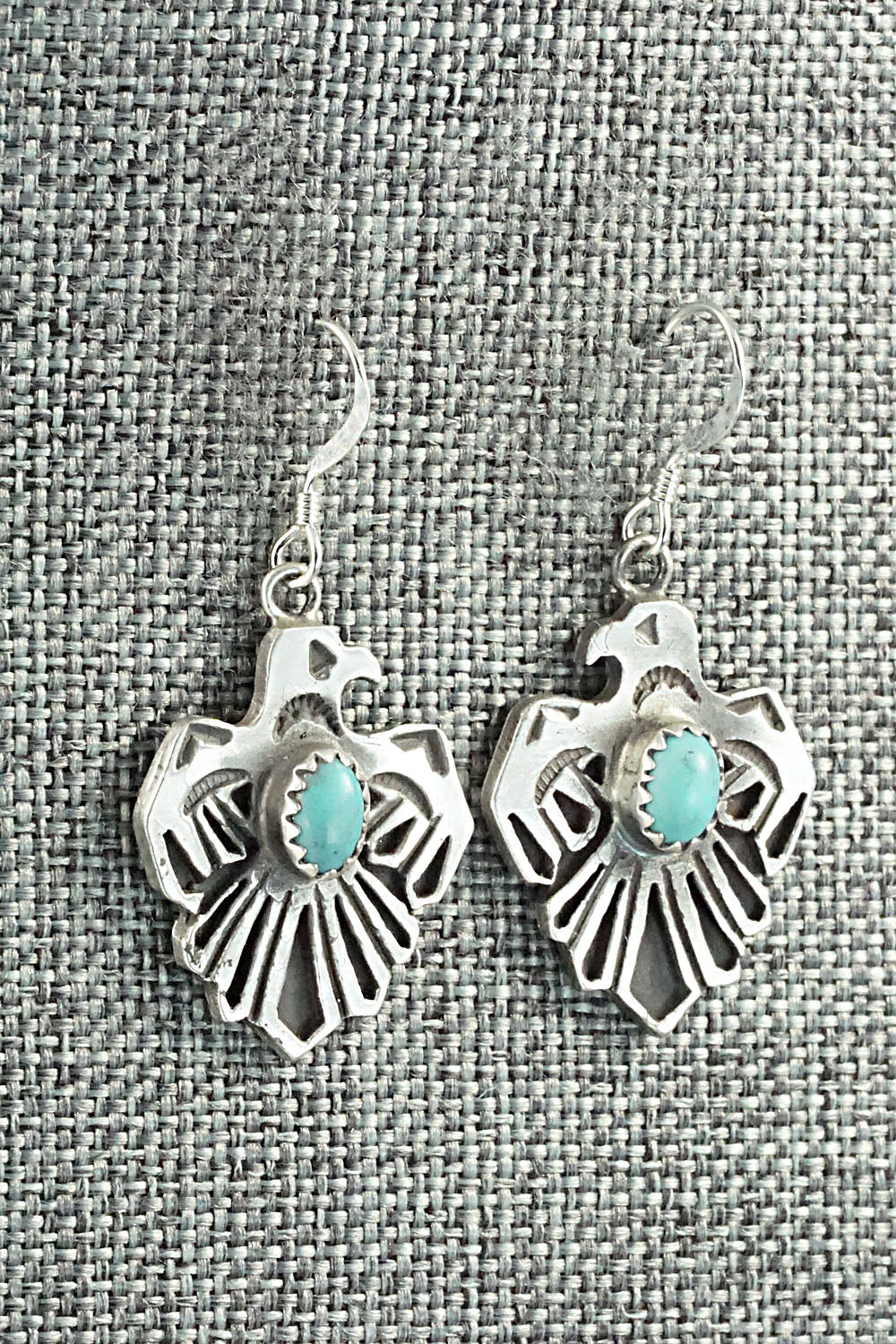 Turquoise & Sterling Silver Earrings - Genevieve Francisco