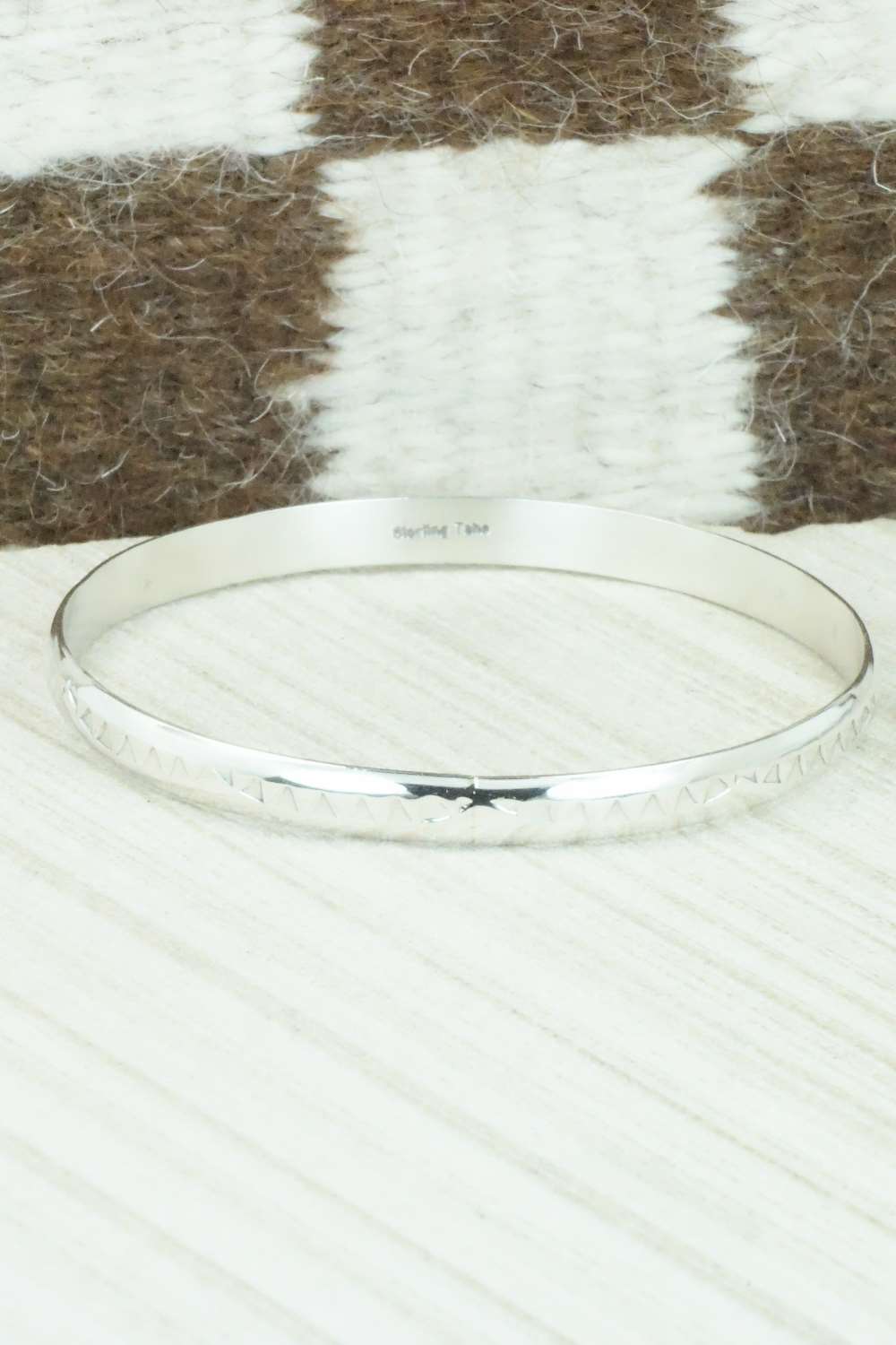 Sterling Silver Bangle - Elaine Tahe