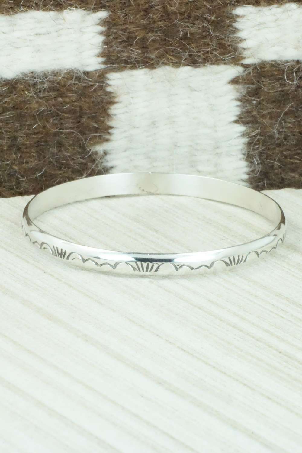 Sterling Silver Bangle - Elaine Tahe