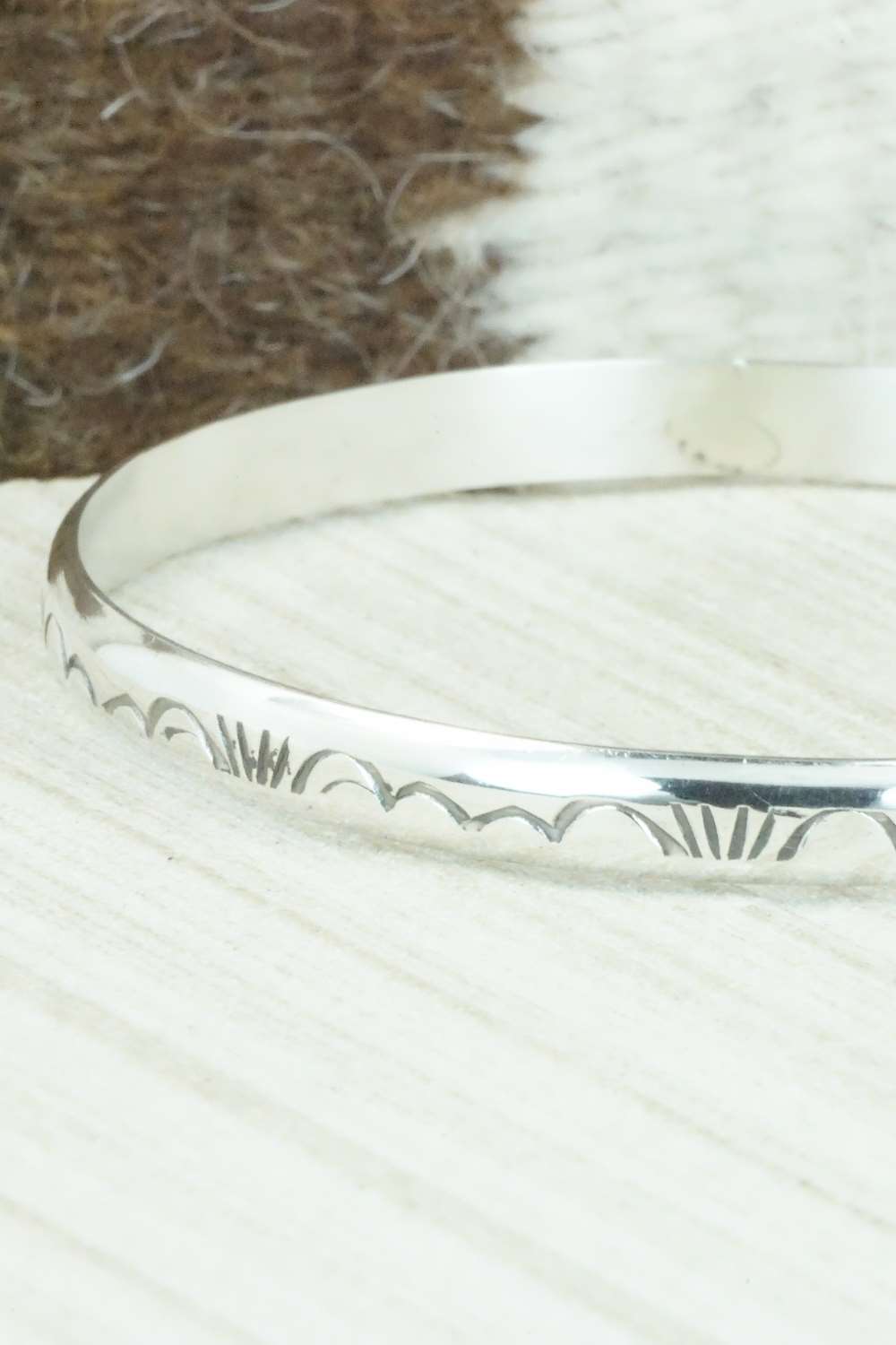 Sterling Silver Bangle - Elaine Tahe
