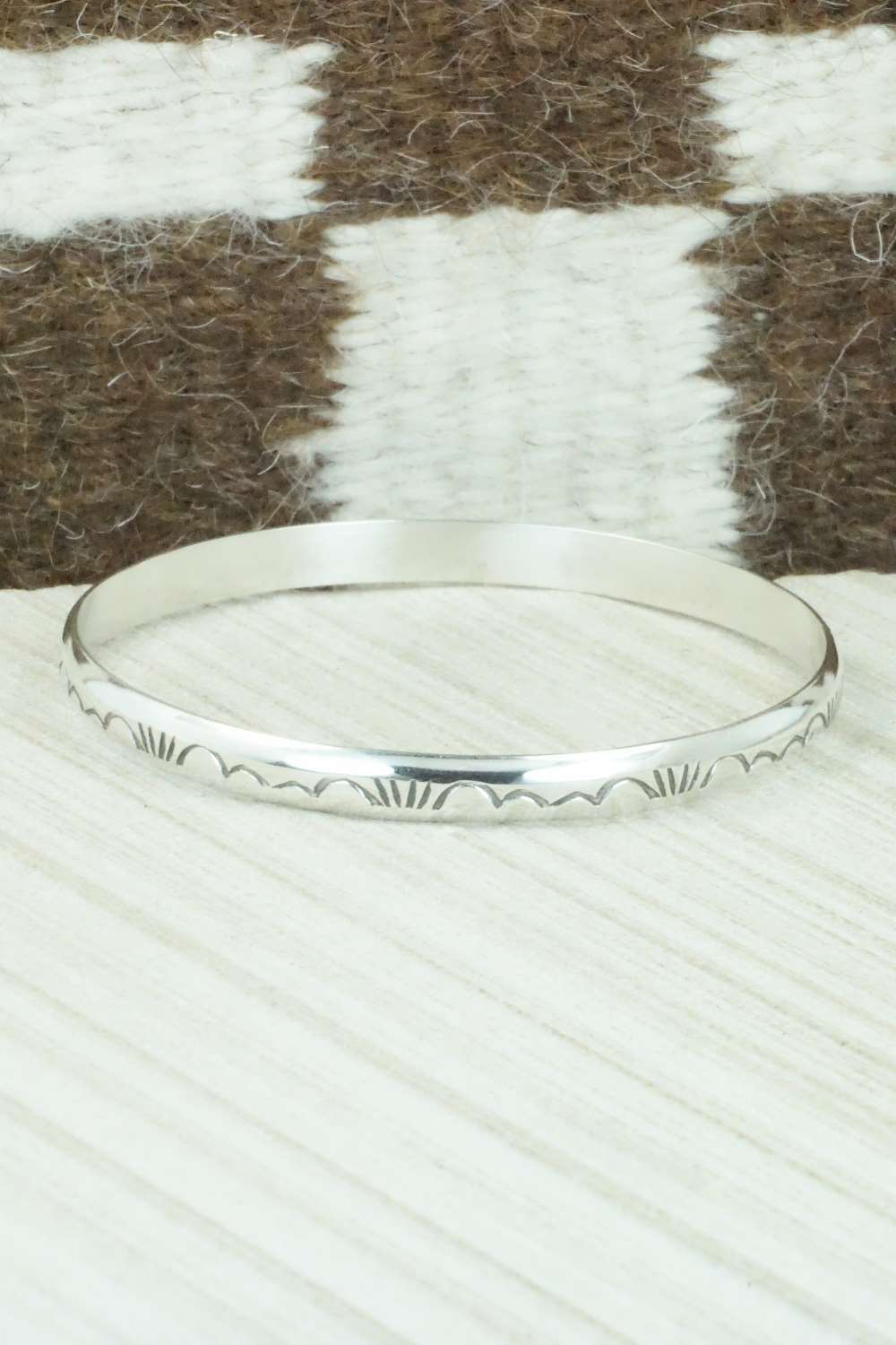 Sterling Silver Bangle - Elaine Tahe