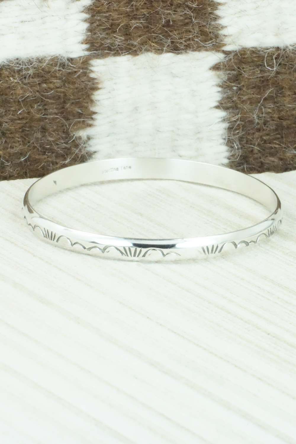 Sterling Silver Bangle - Elaine Tahe