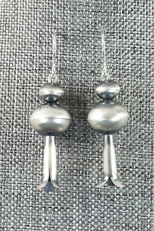 Sterling Silver Navajo Pearl Earrings - Tonisha Haley