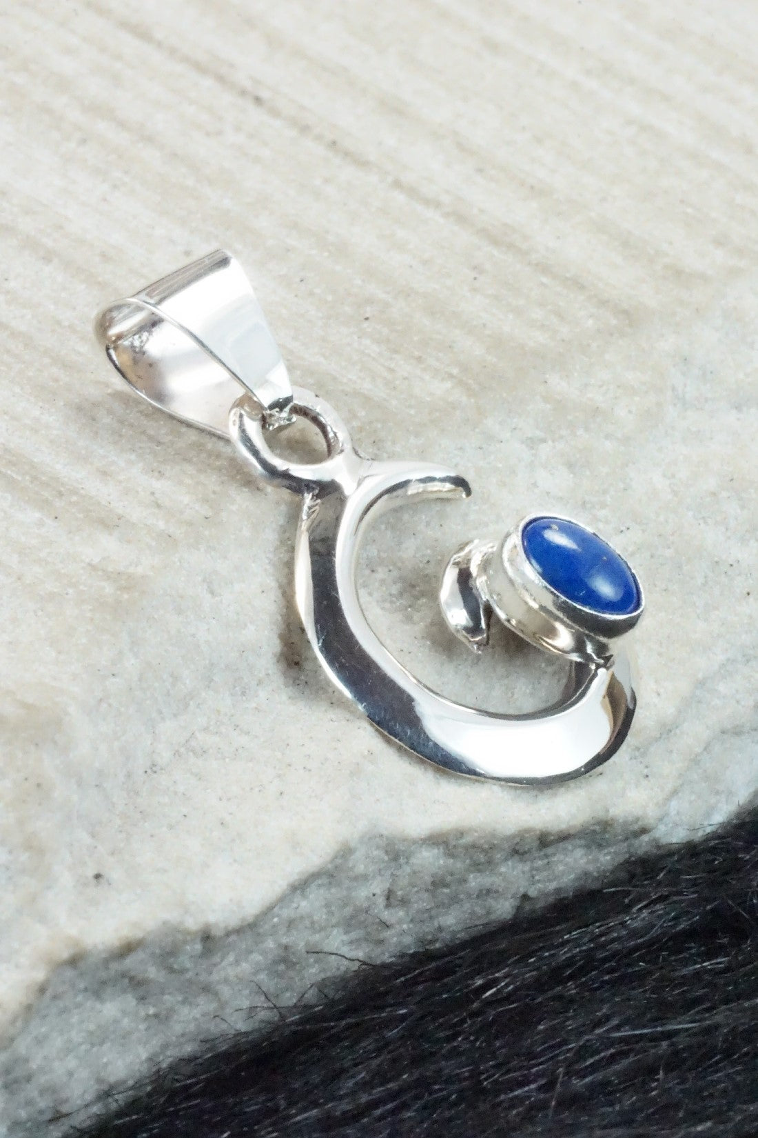 Lapis & Sterling Silver Pendant - Mildred Parkhurst