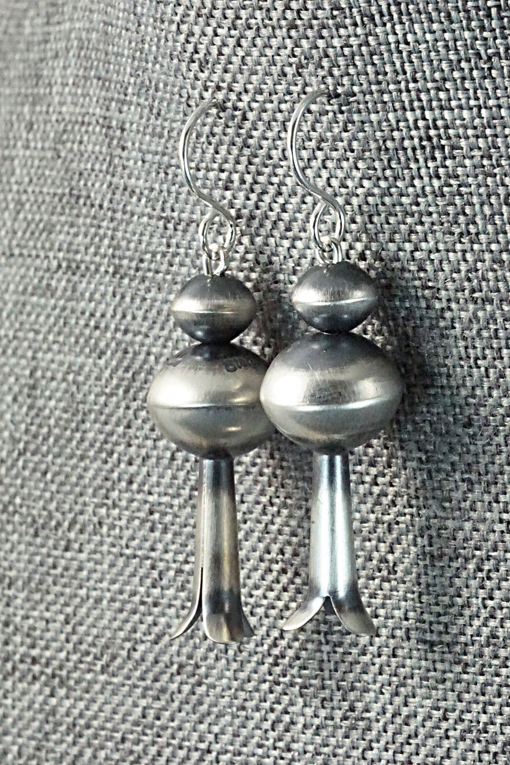Sterling Silver Navajo Pearl Earrings - Tonisha Haley