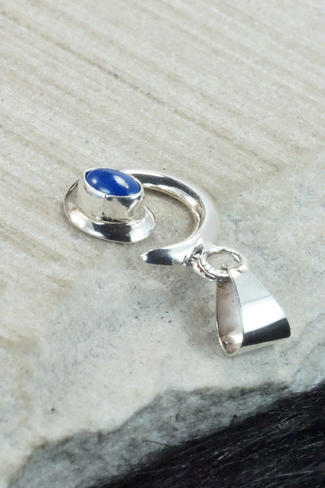 Lapis & Sterling Silver Pendant - Mildred Parkhurst