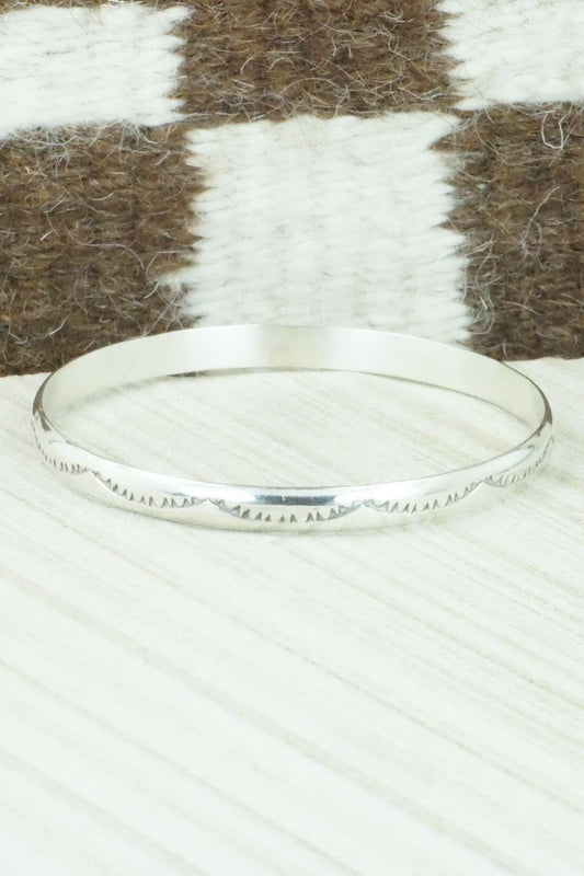Sterling Silver Bangle - Elaine Tahe